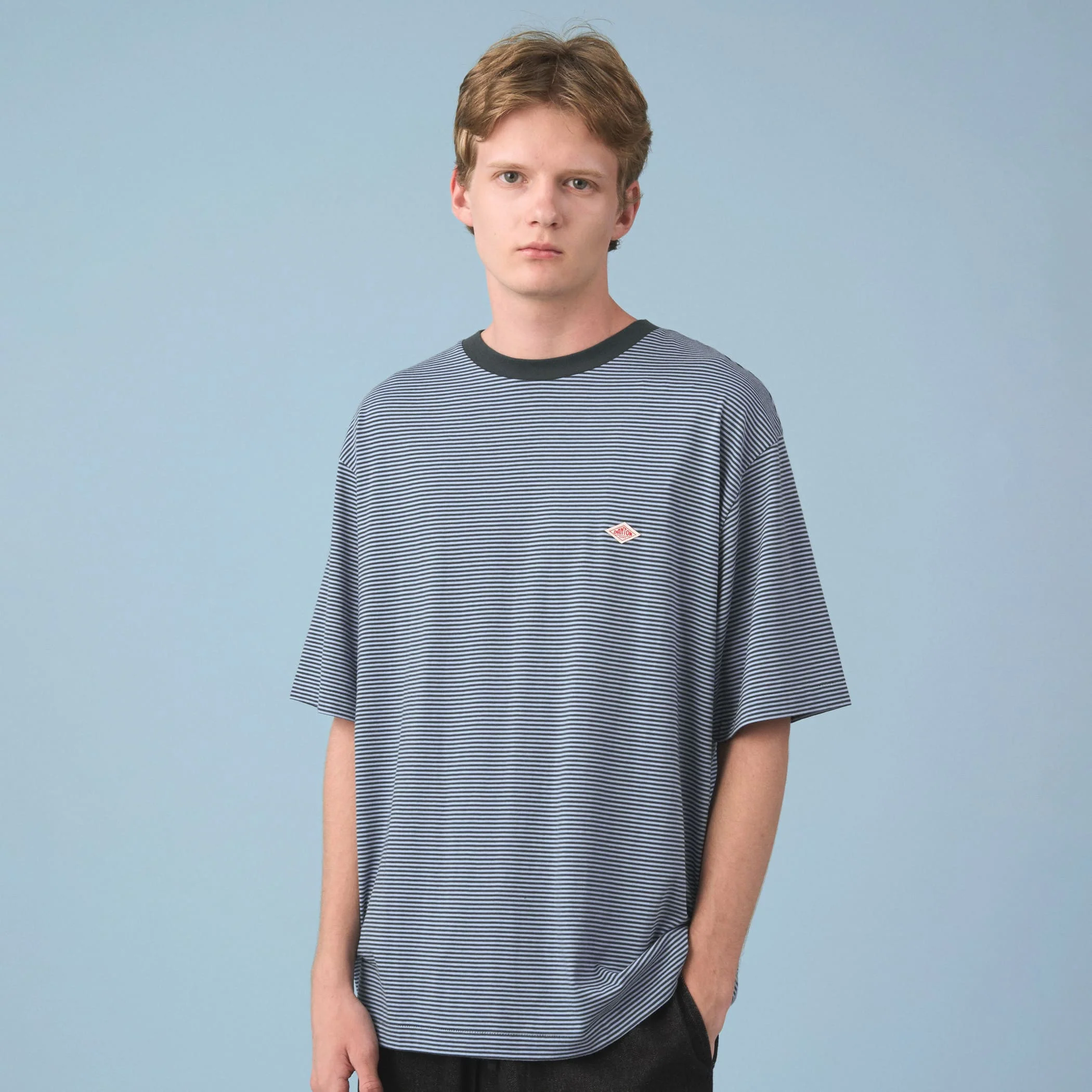 Men's Short Sleeve Inner T-shirt Stripe - Image 2