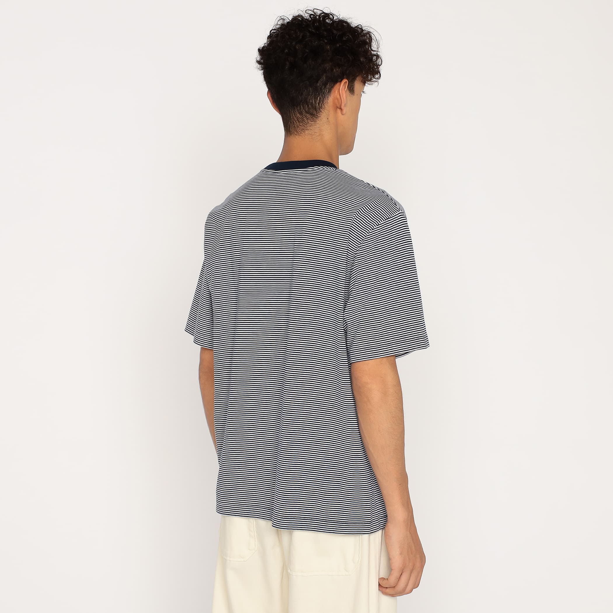 Men's Short Sleeve Inner T-shirt Stripe - Image 5