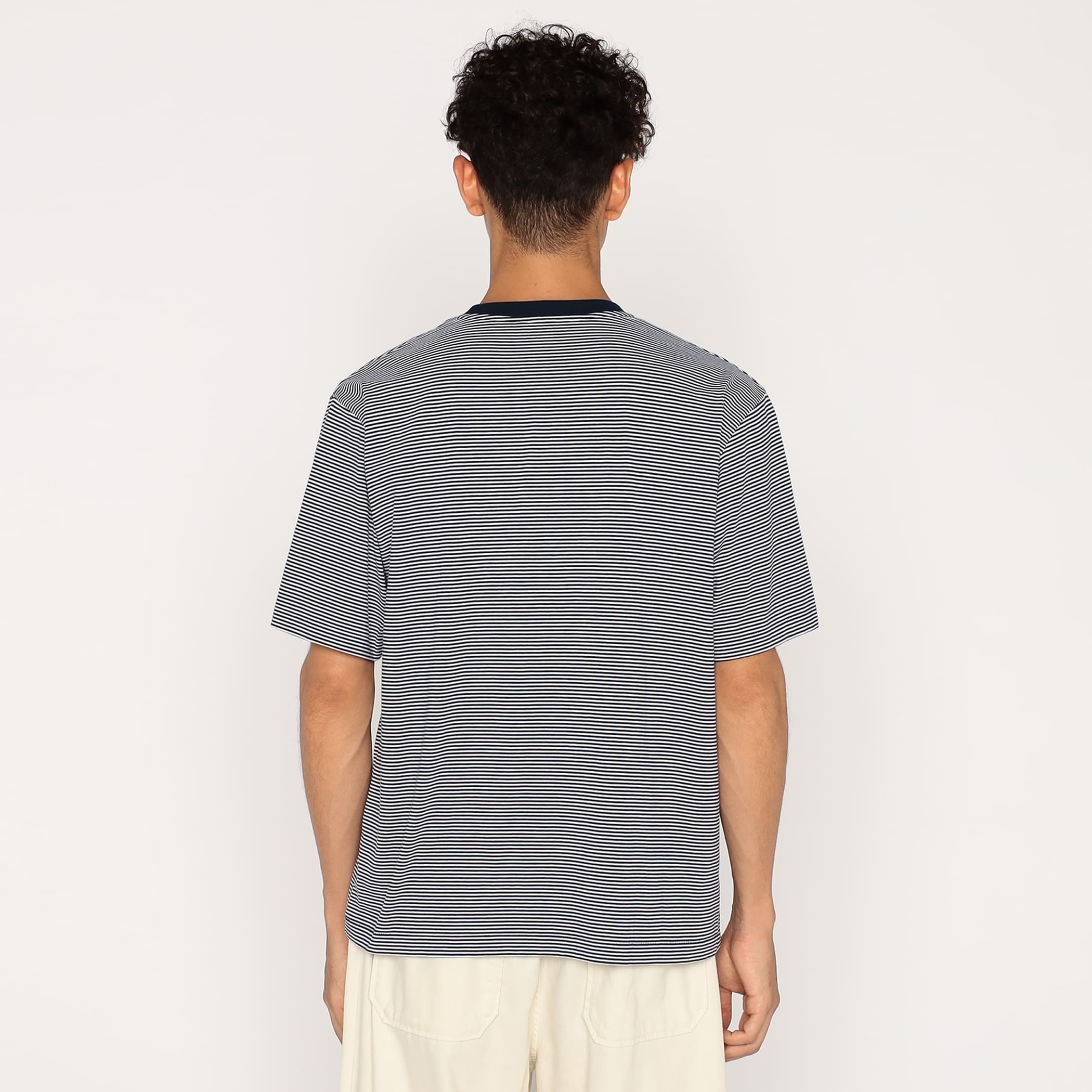 Men's Short Sleeve Inner T-shirt Stripe - Image 6