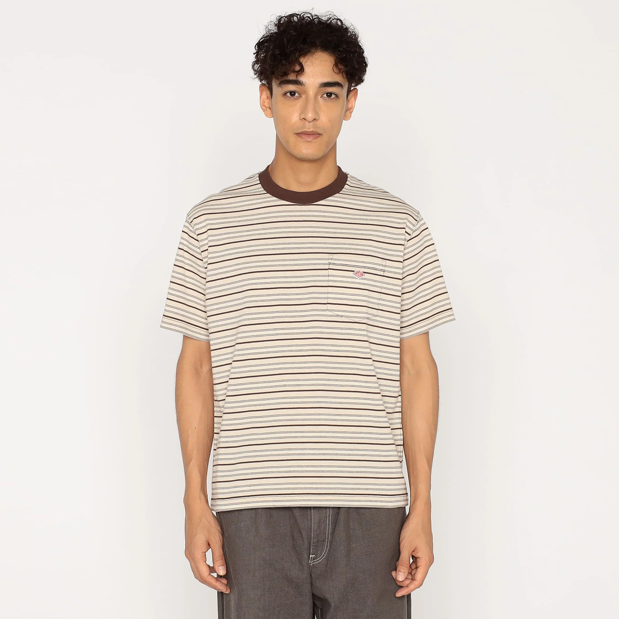 Men's Short Sleeve Pocket T-shirt Stripe - Image 16