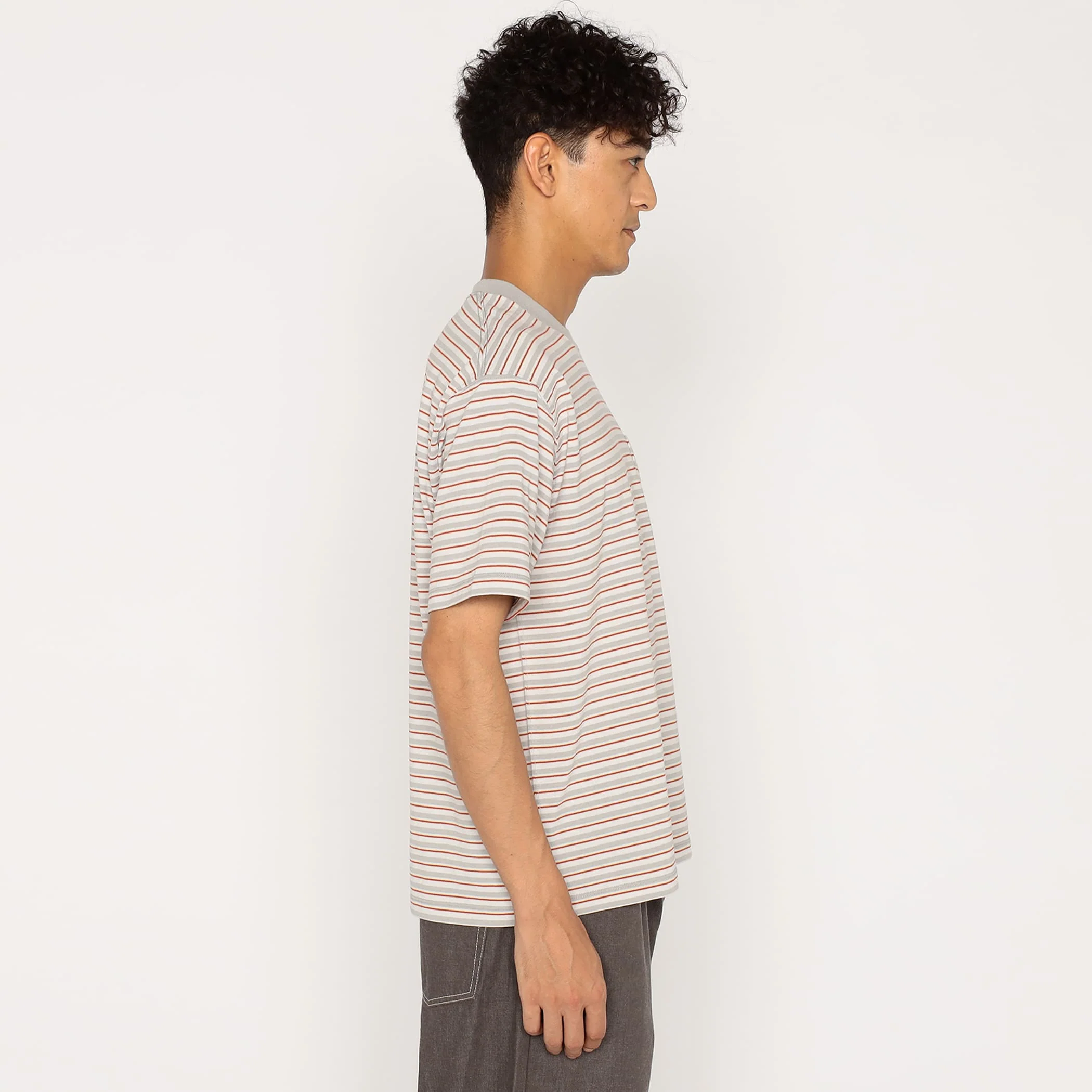Men's Short Sleeve Pocket T-shirt Stripe - Image 4