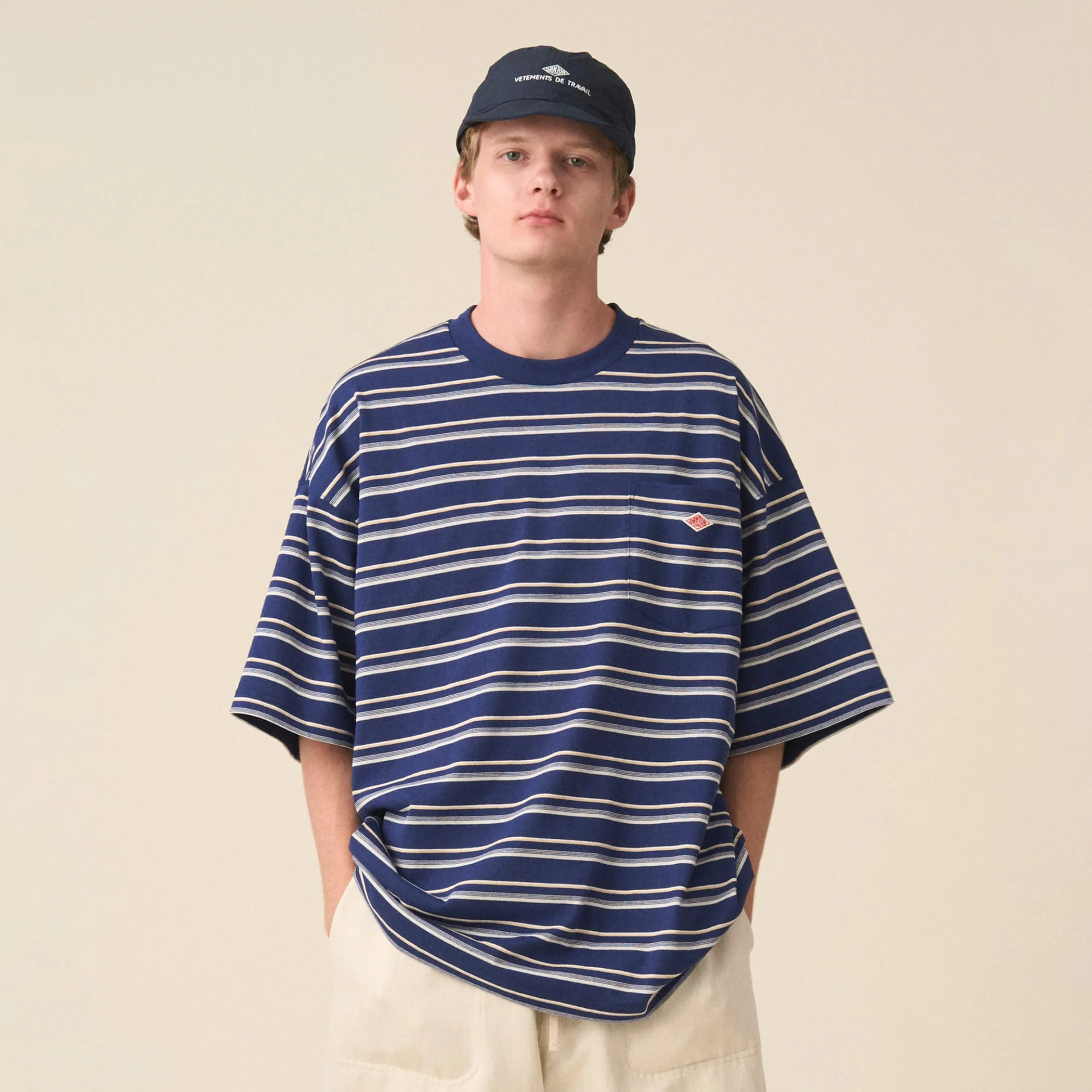 Men's Big Silhouette Pocket T-shirt Stripe - Image 2