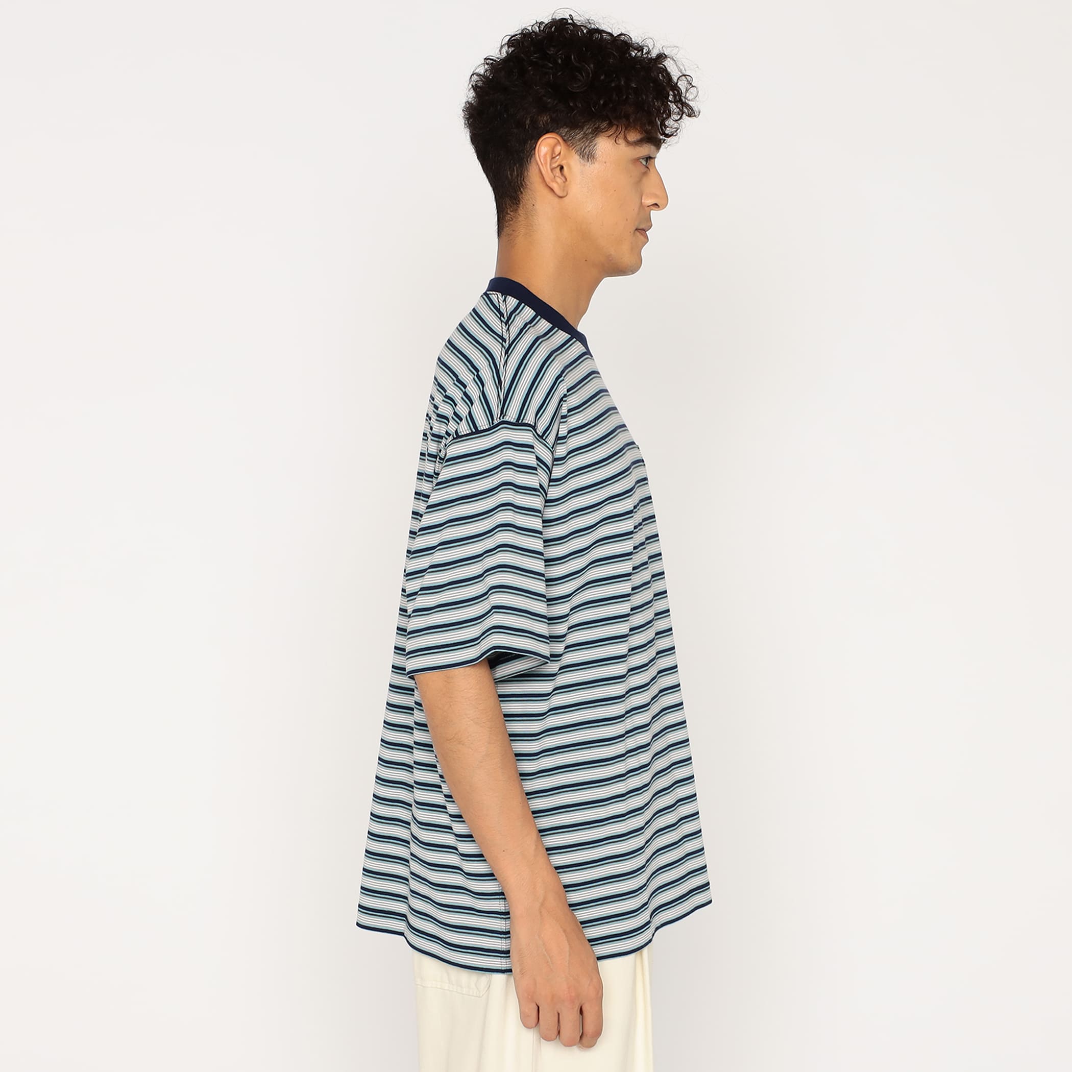 Men's Big Silhouette Pocket T-shirt Stripe - Image 4