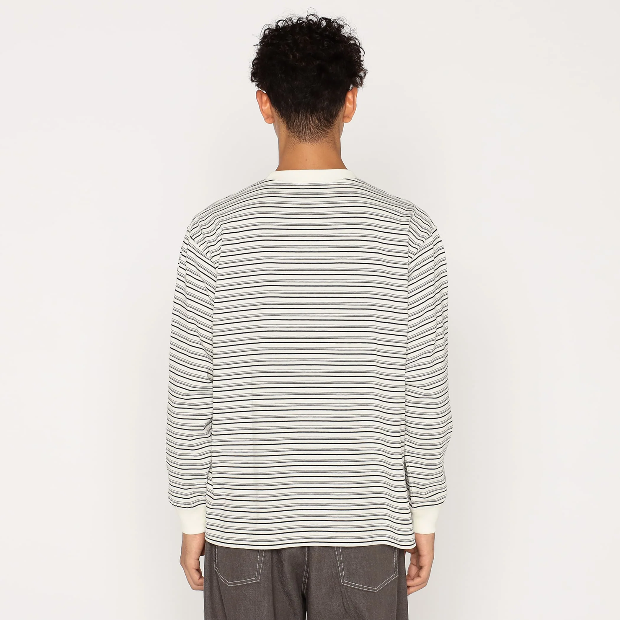 Men's Long Sleeve T-shirt Stripe - Image 3