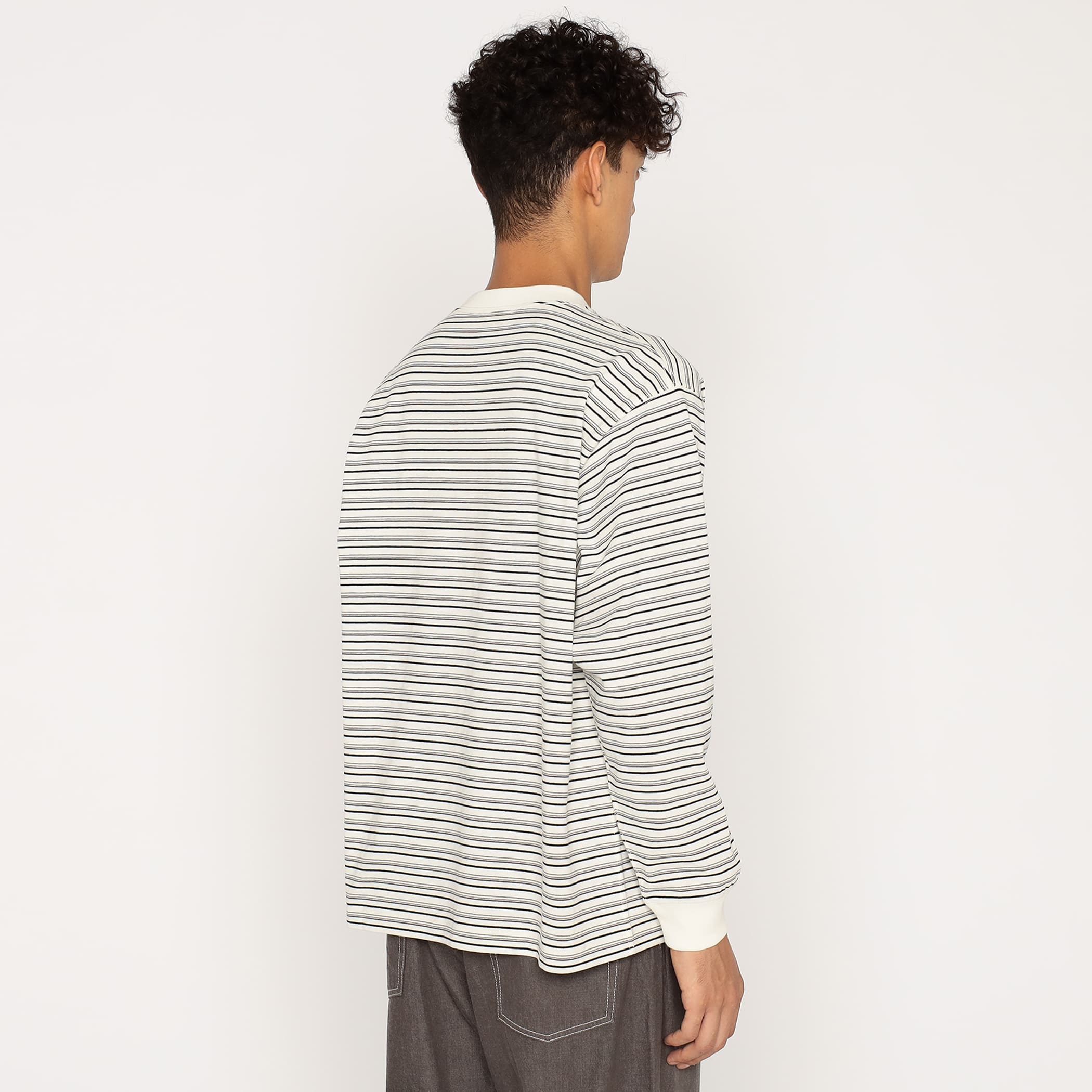 Men's Long Sleeve T-shirt Stripe - Image 5