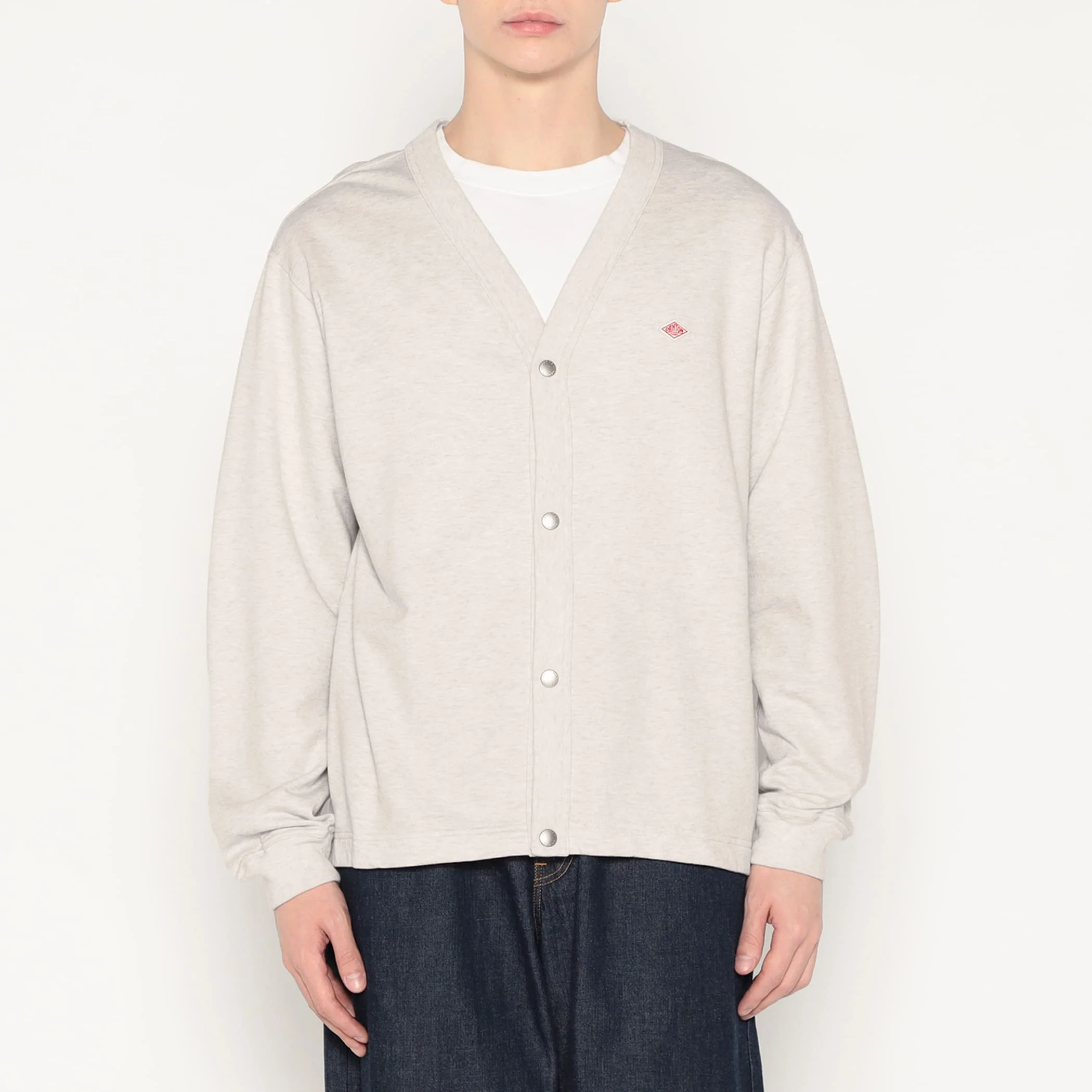 Men's Cotton Terry V-neck Cardigan - Image 11