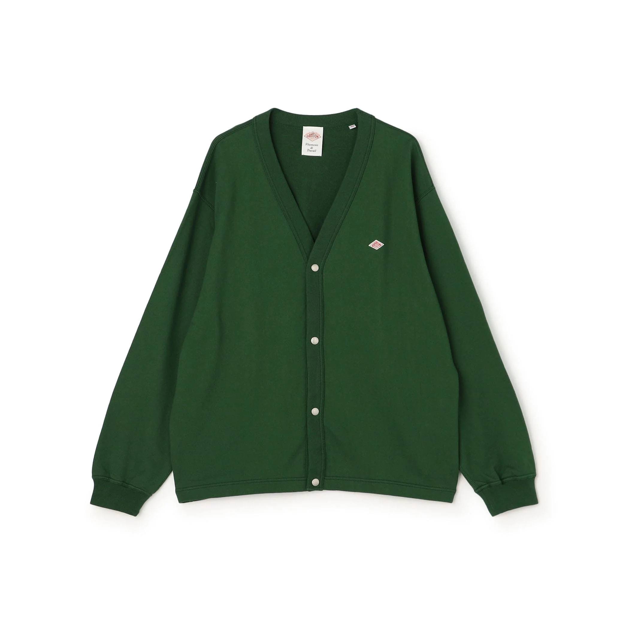 Men's Cotton Terry V-neck Cardigan - Image 13