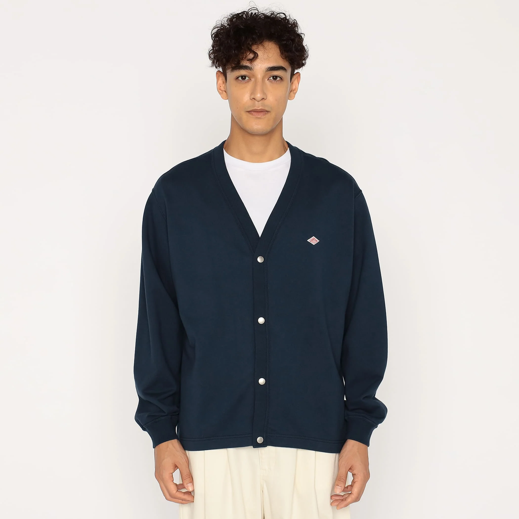 Men's Cotton Terry V-neck Cardigan - Image 15