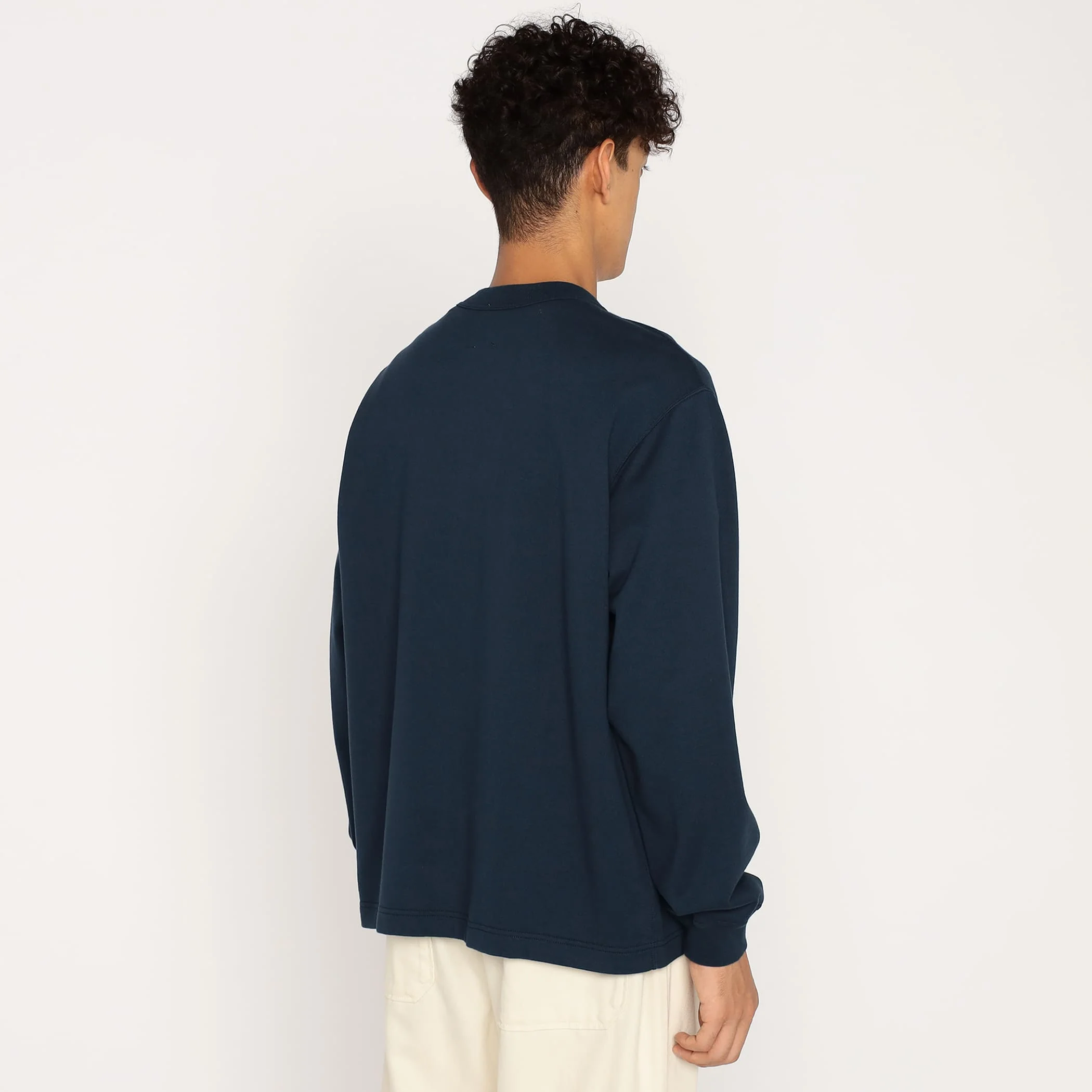 Men's Cotton Terry V-neck Cardigan - Image 4