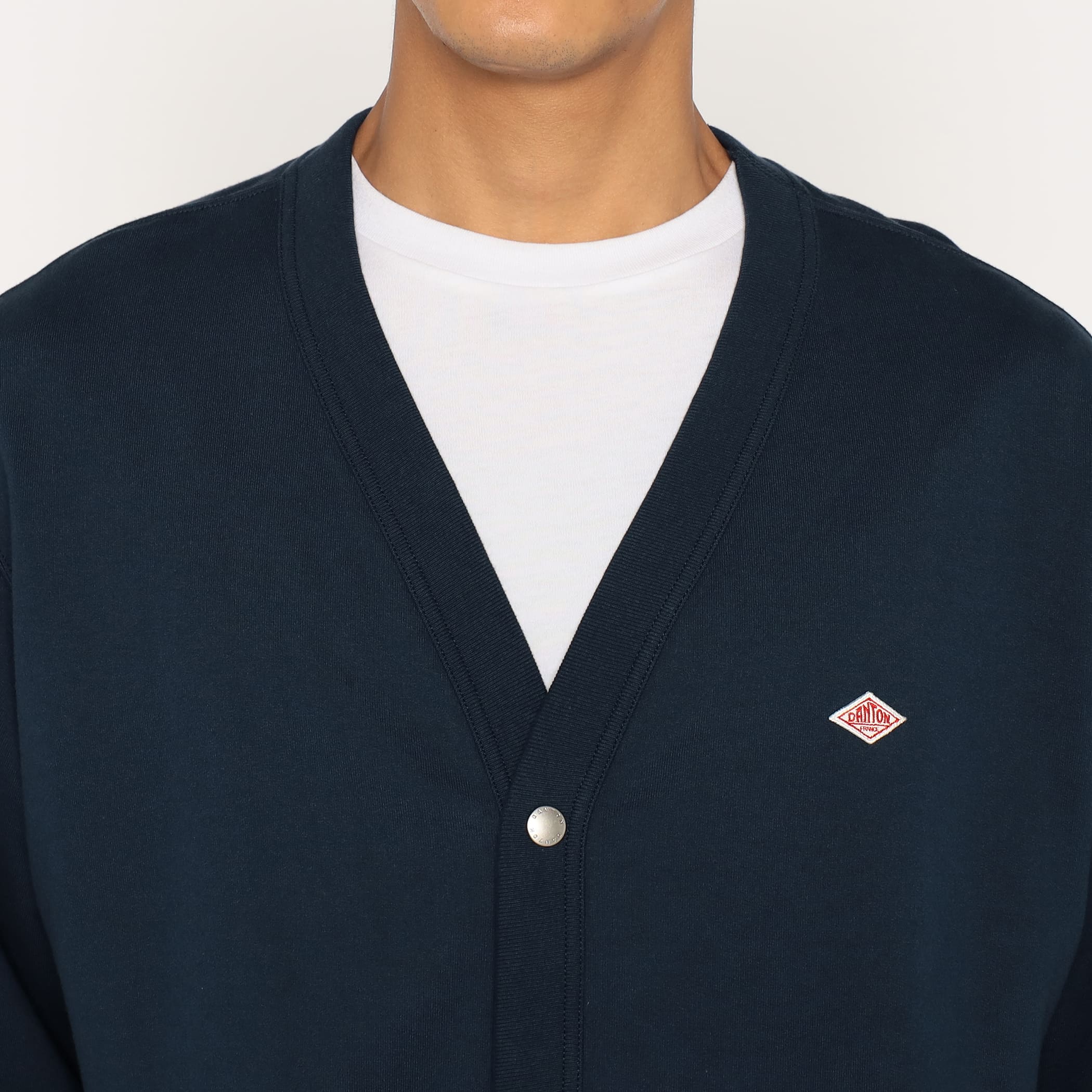 Men's Cotton Terry V-neck Cardigan - Image 6