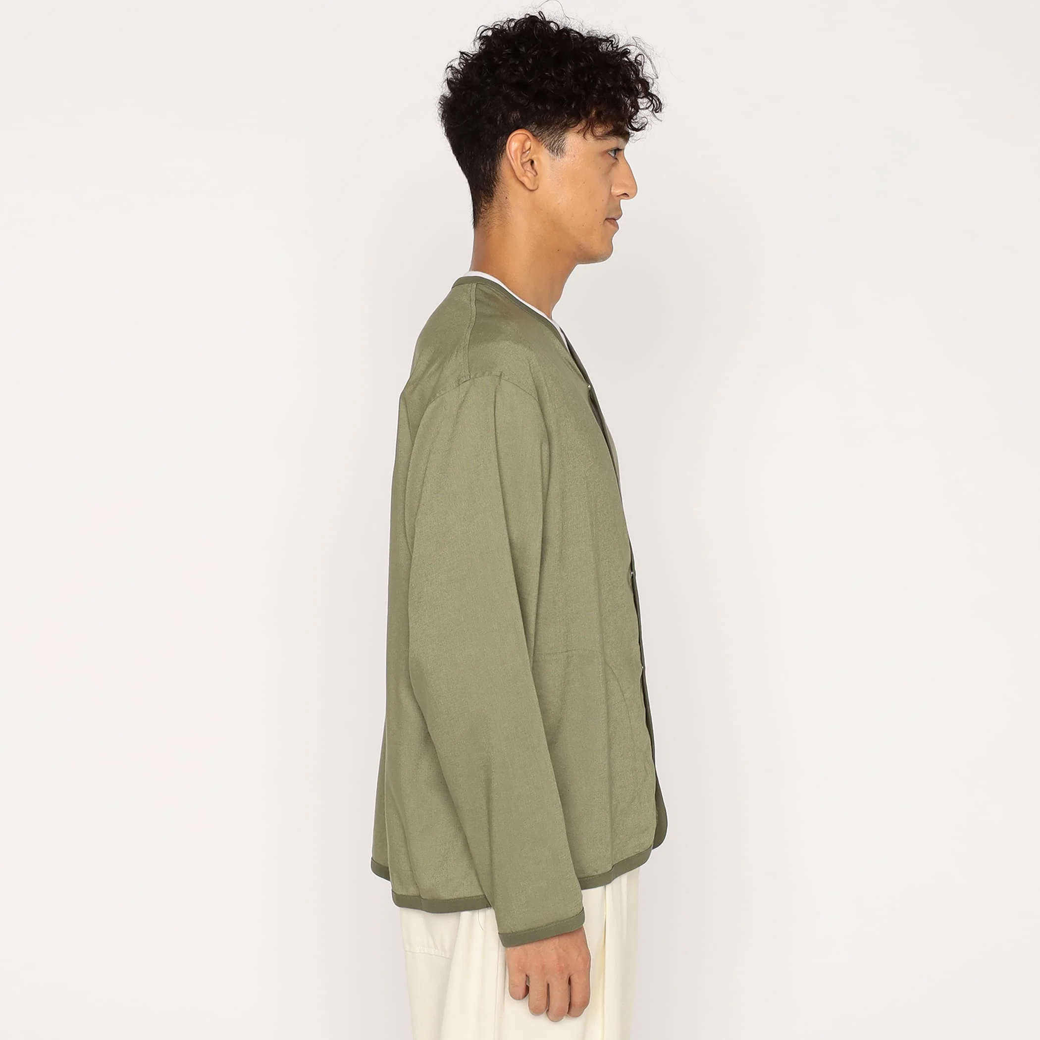 Men's Linen Polyester Cloth Shirt Cardigan - Image 5
