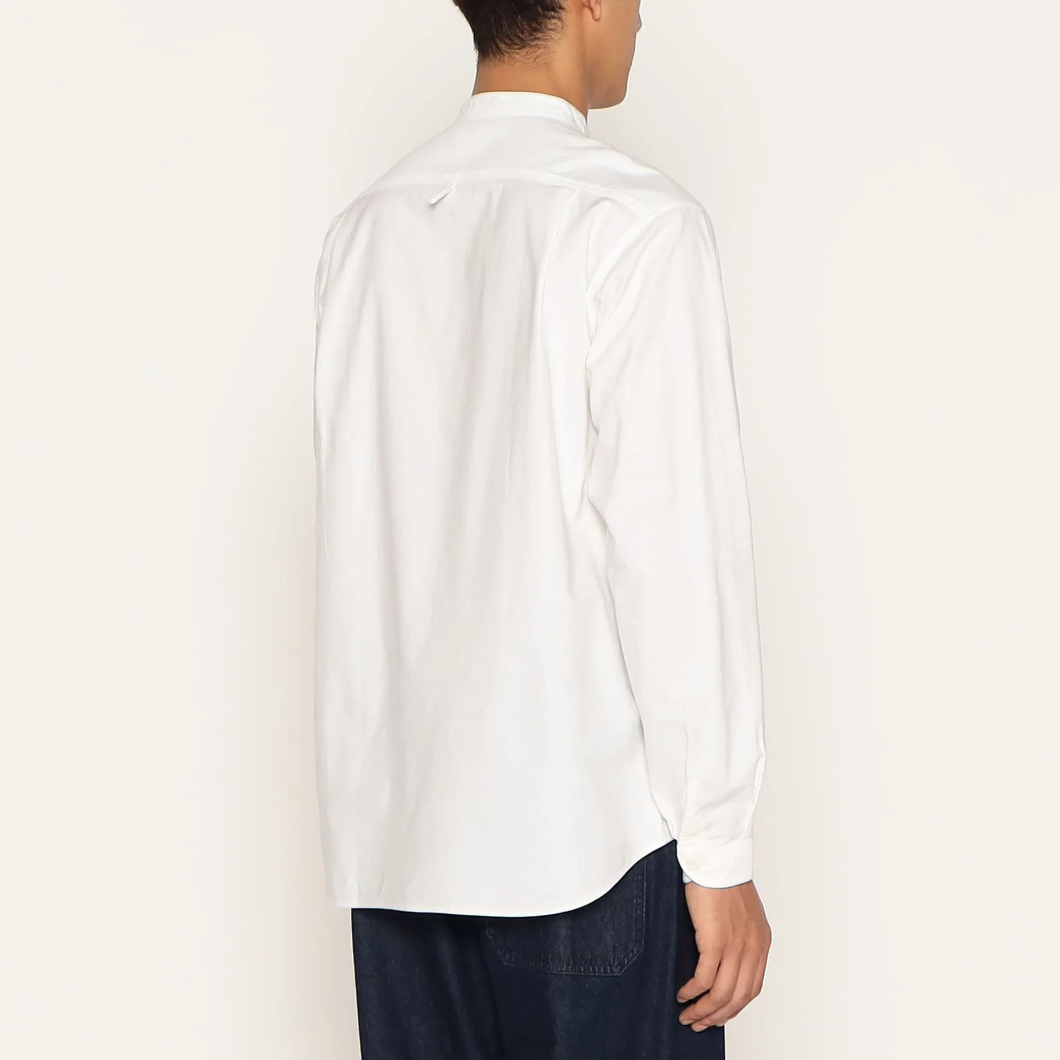 Men's Oxford Band Collar Shirt - Image 5