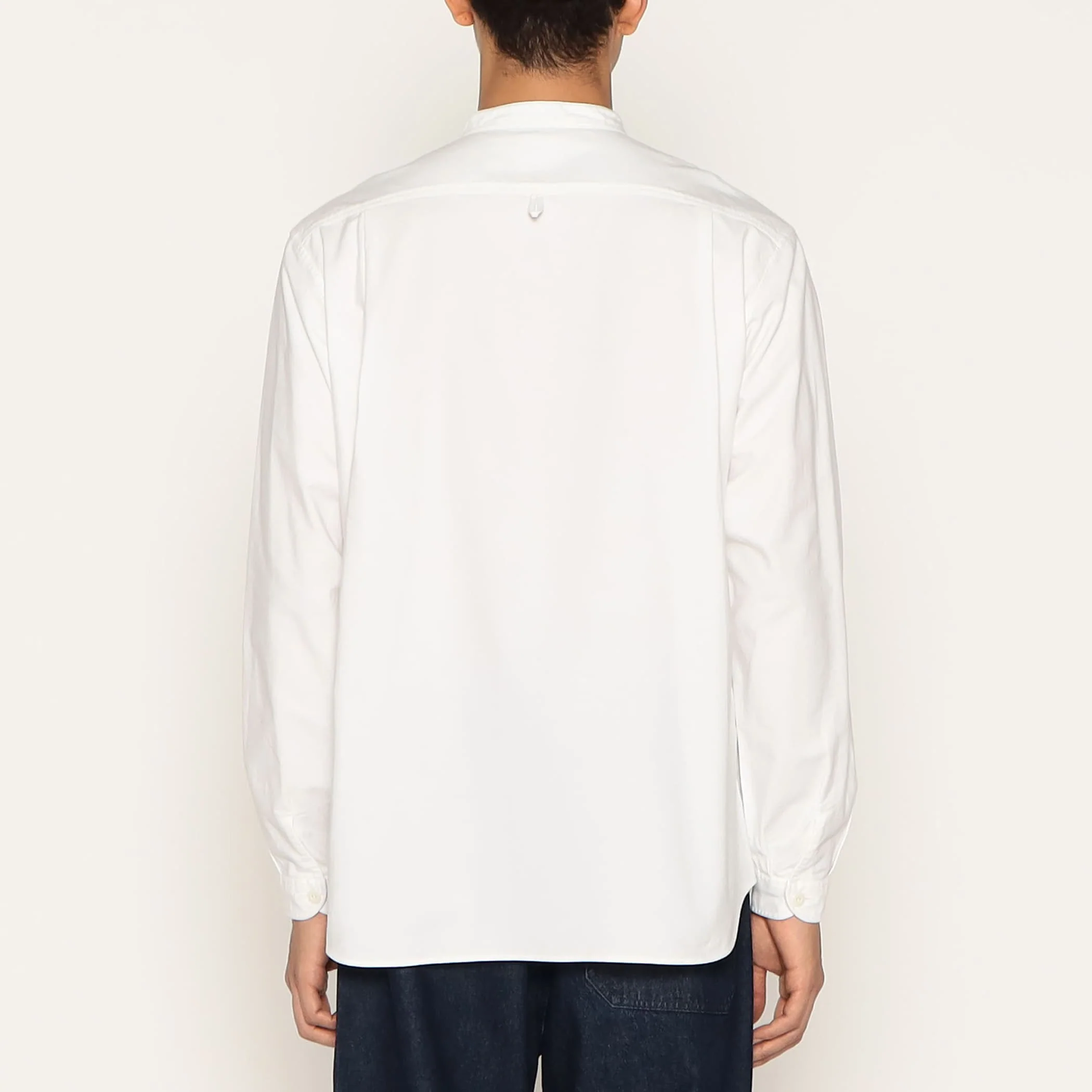 Men's Oxford Band Collar Shirt - Image 6