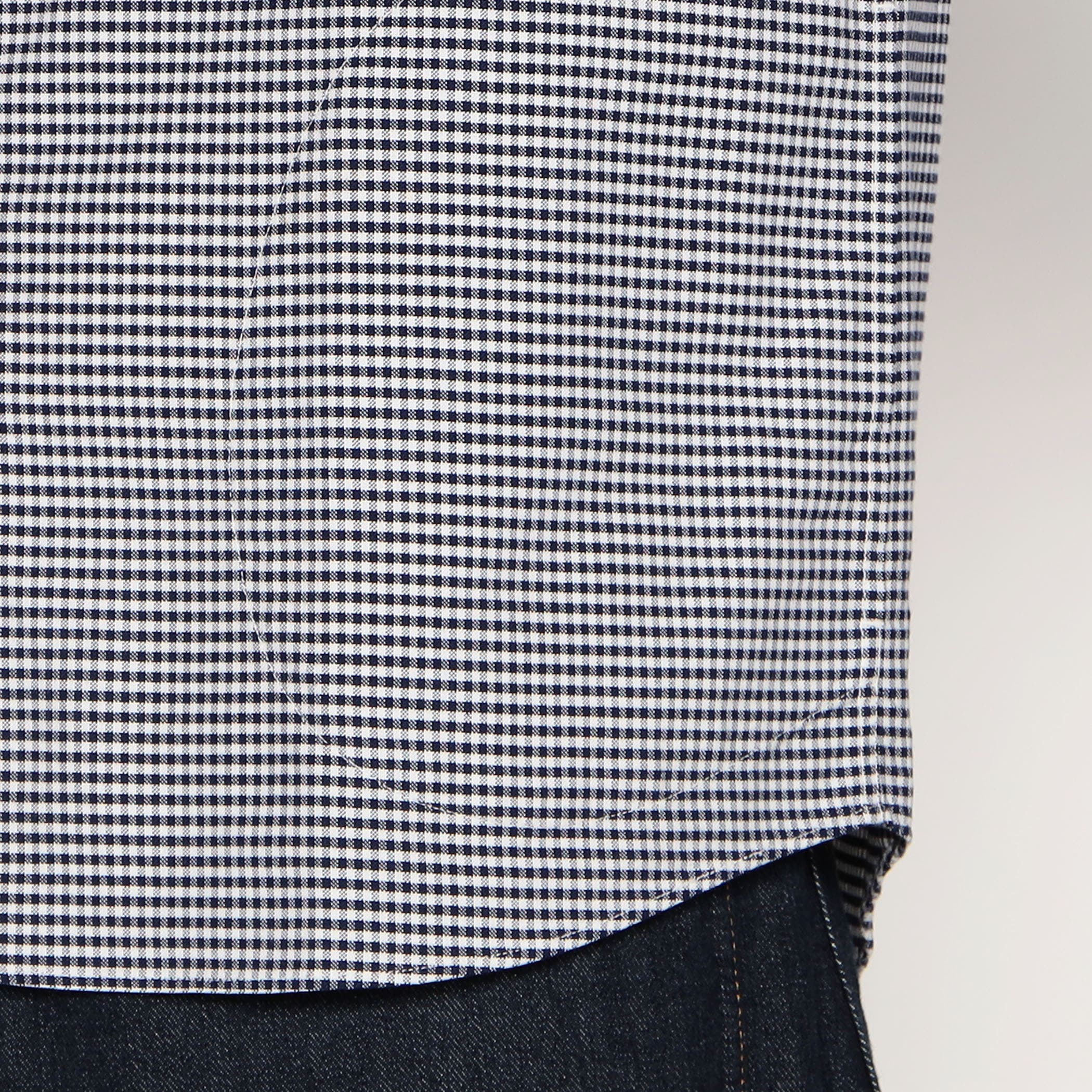 Men's Oxford Band Collar Shirt Pattern - Image 11