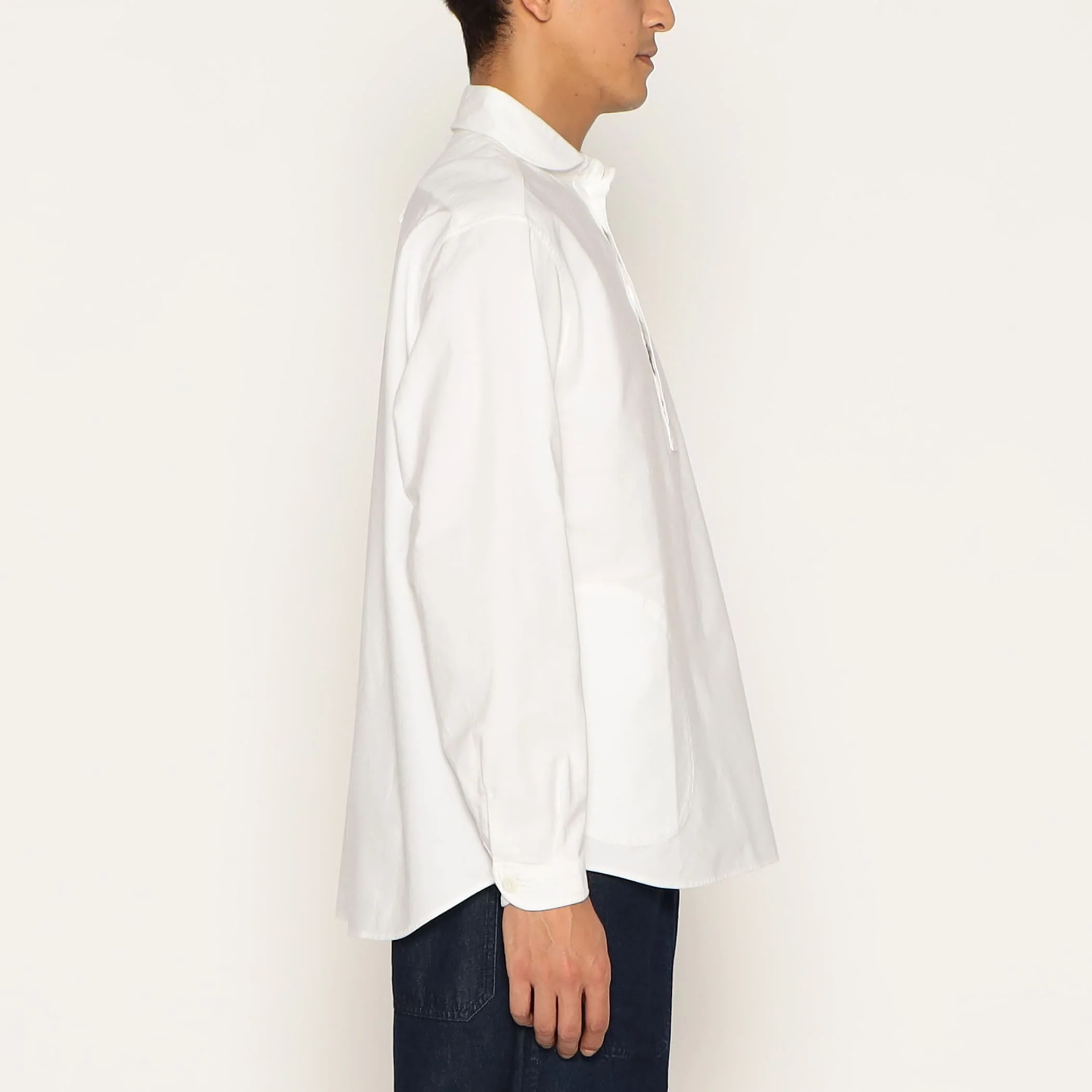 Men's Oxford Round Collar Pullover Shirt - Image 5