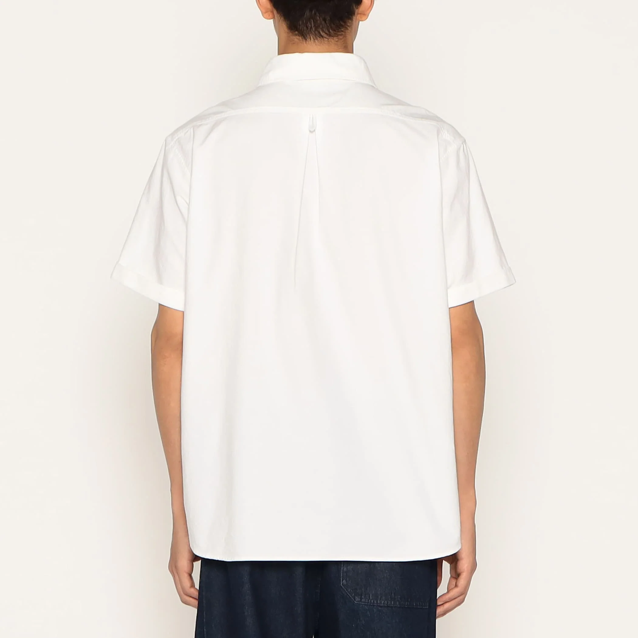 Men's Oxford Round Collar Short Sleeve Pullover Shirt - Image 6