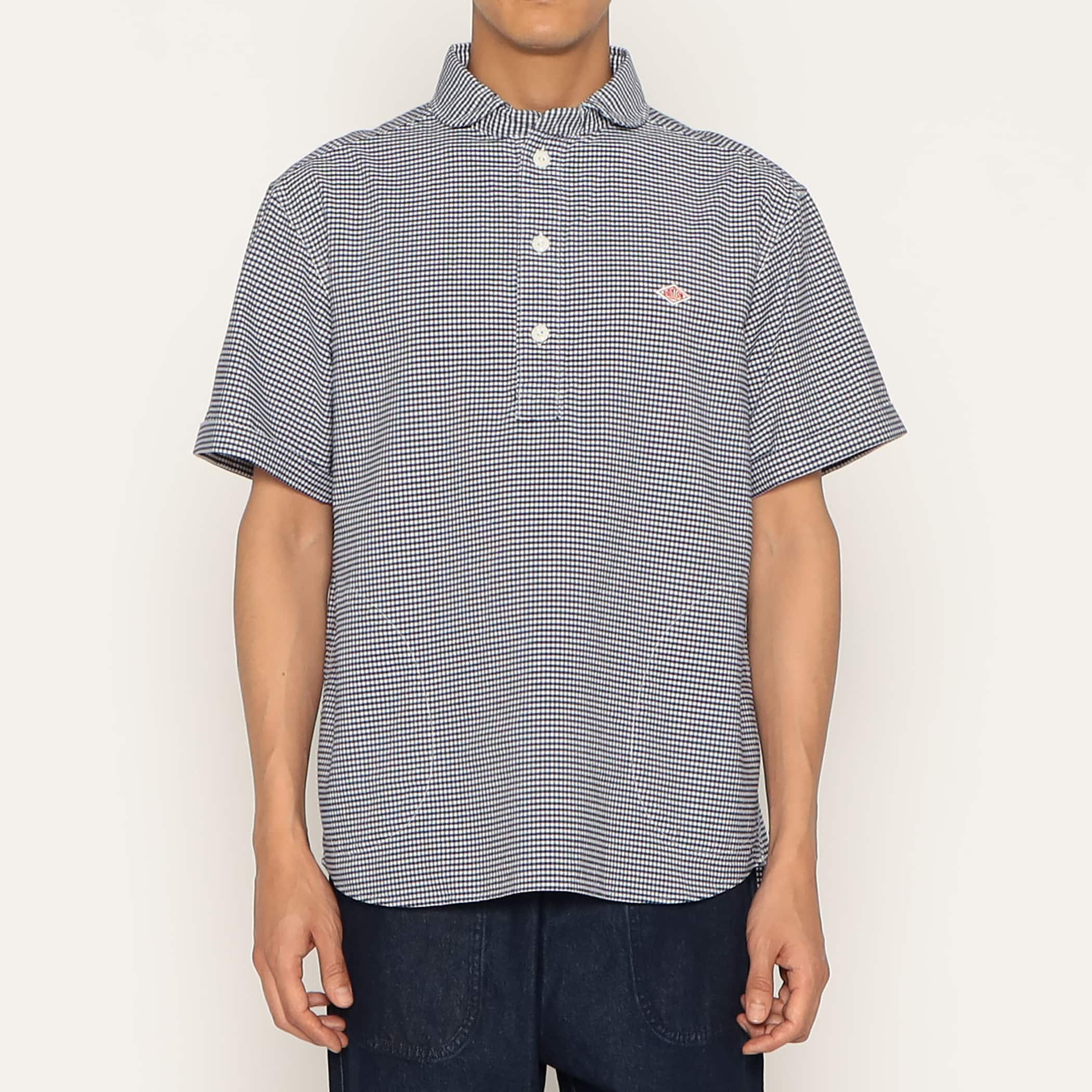 Men's Oxford Round Collar Short Sleeve Pullover Shirt Pattern - Image 13