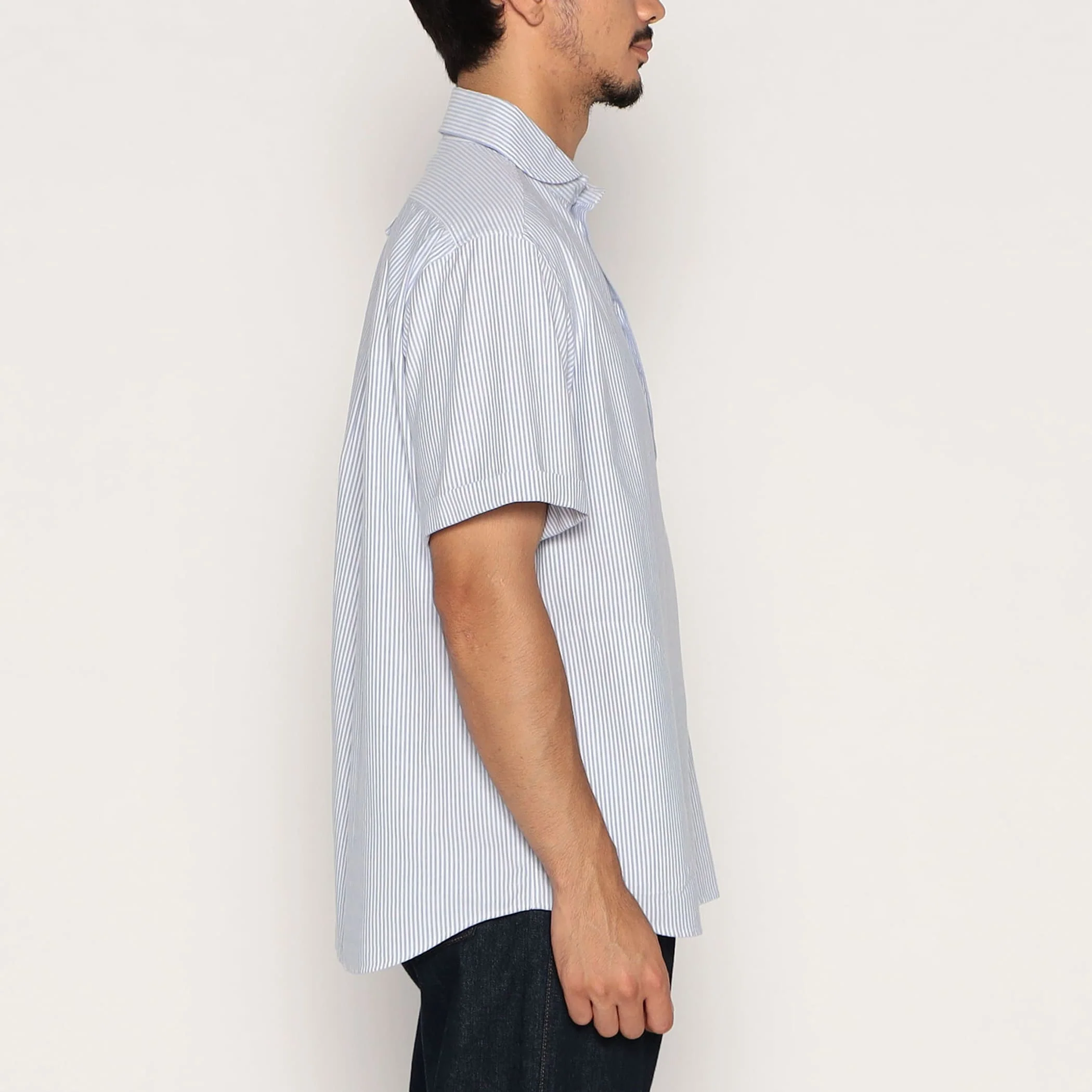 Men's Oxford Round Collar Short Sleeve Pullover Shirt Pattern - Image 4
