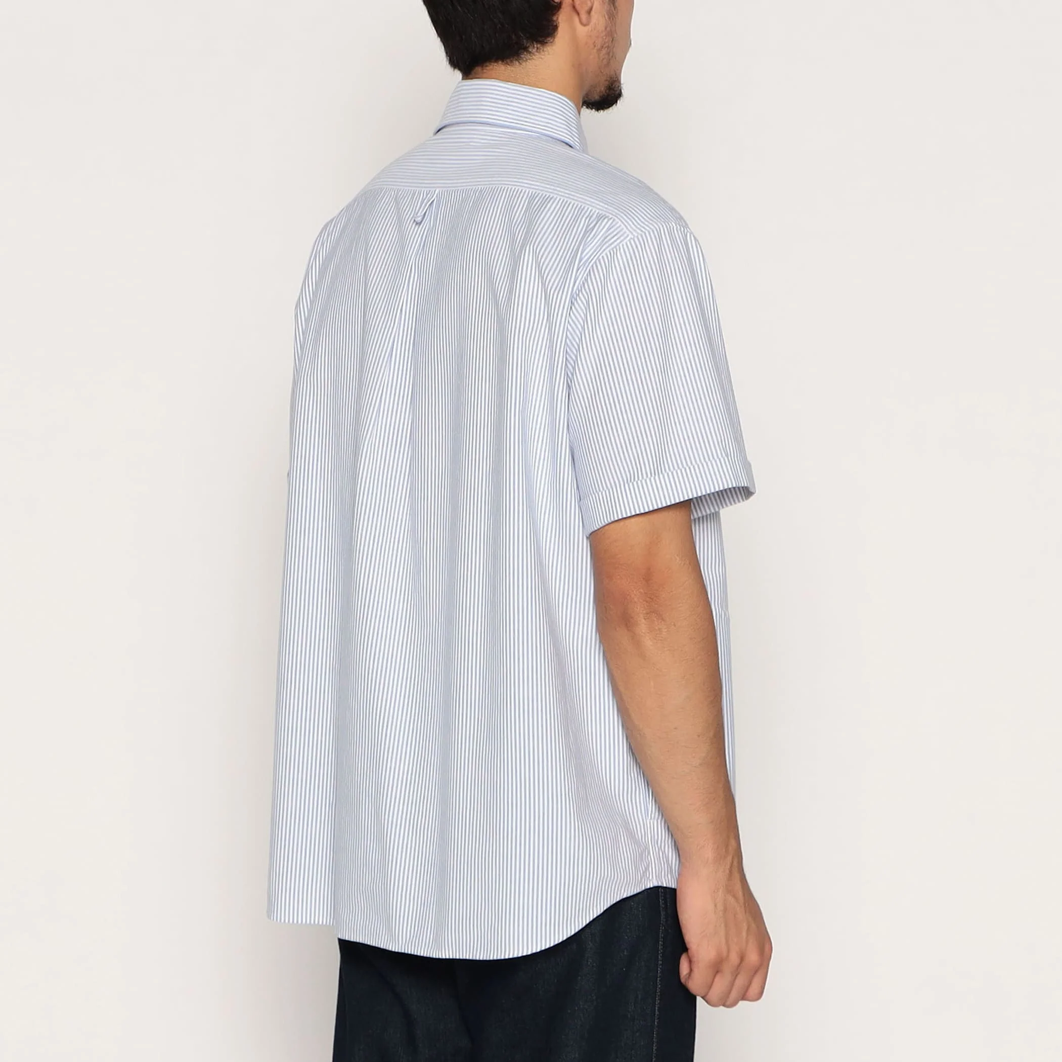 Men's Oxford Round Collar Short Sleeve Pullover Shirt Pattern - Image 5