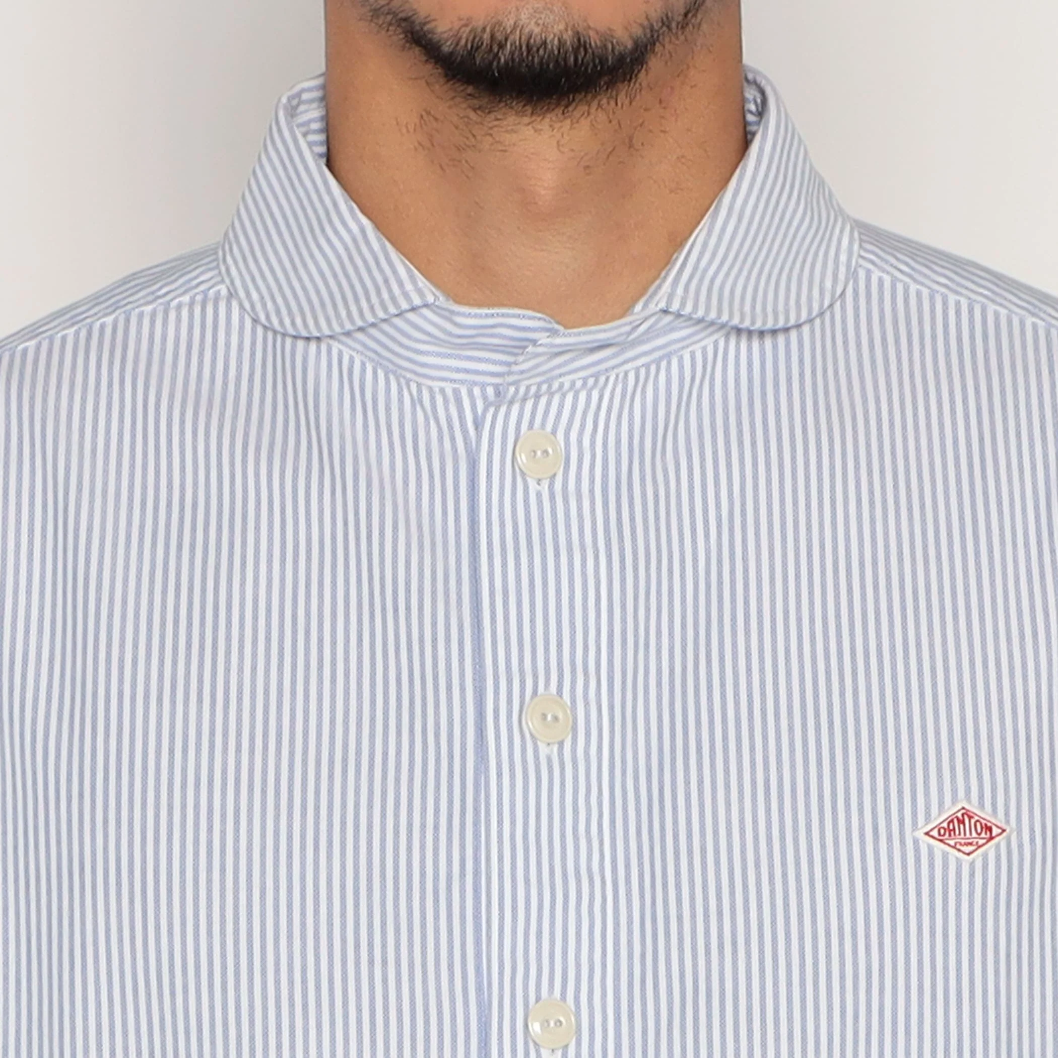 Men's Oxford Round Collar Short Sleeve Pullover Shirt Pattern - Image 7