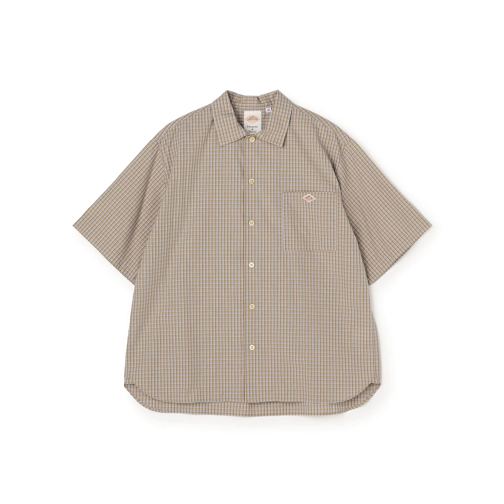 Men's Cotton Poplin Work Shirt Plaid - Image 14