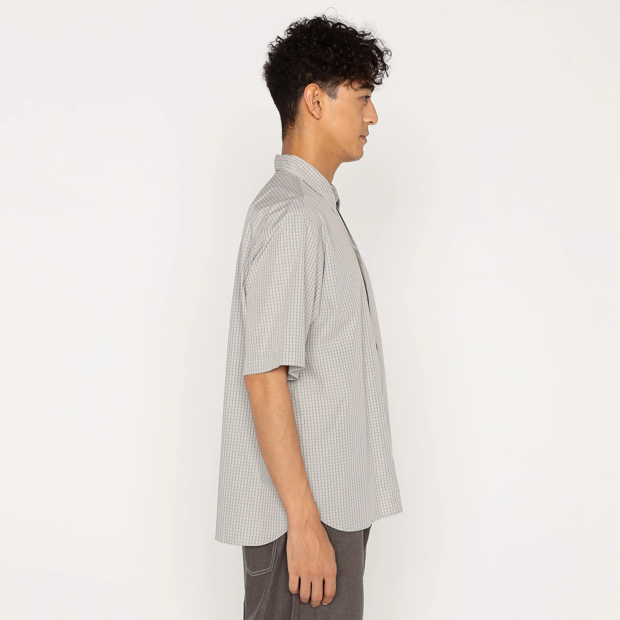 Men's Cotton Poplin Work Shirt Plaid - Image 3