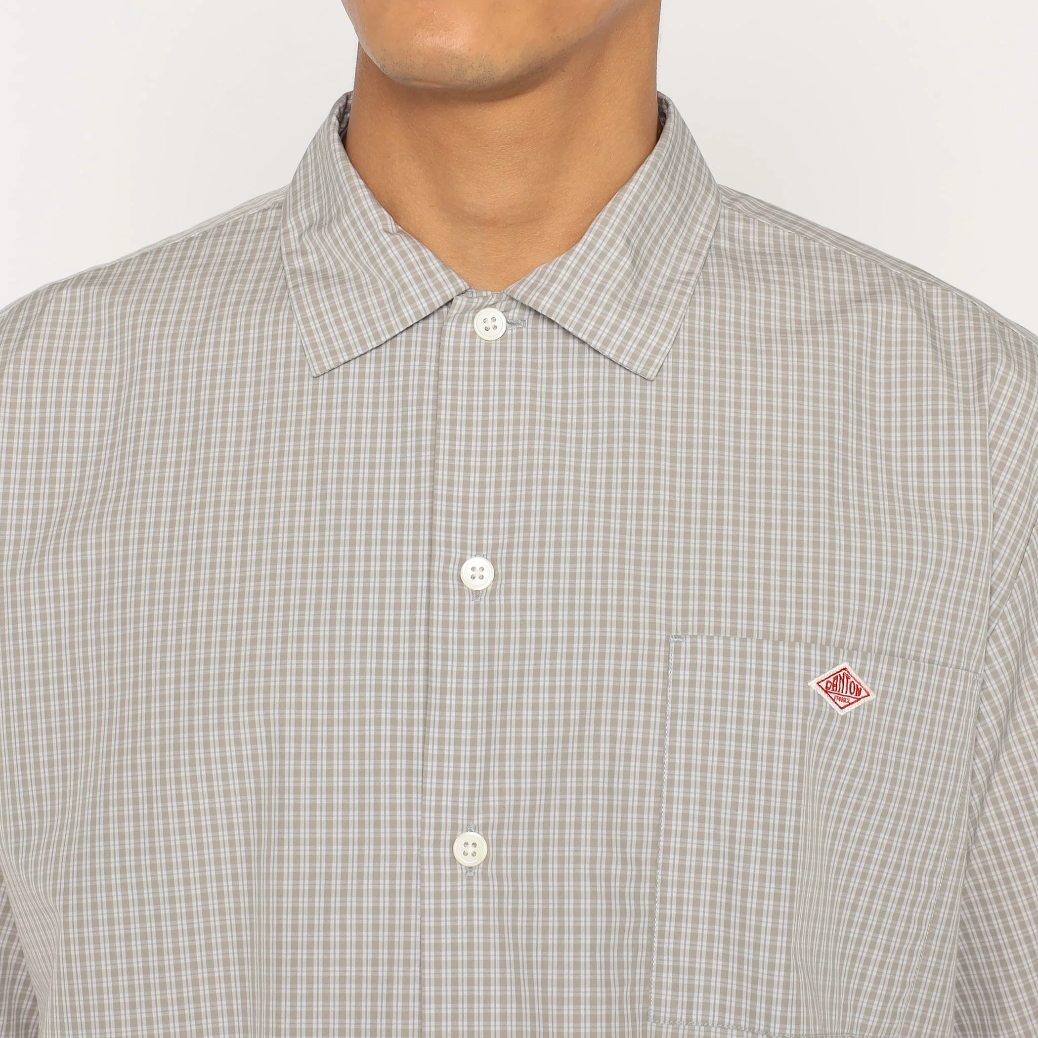Men's Cotton Poplin Work Shirt Plaid - Image 6