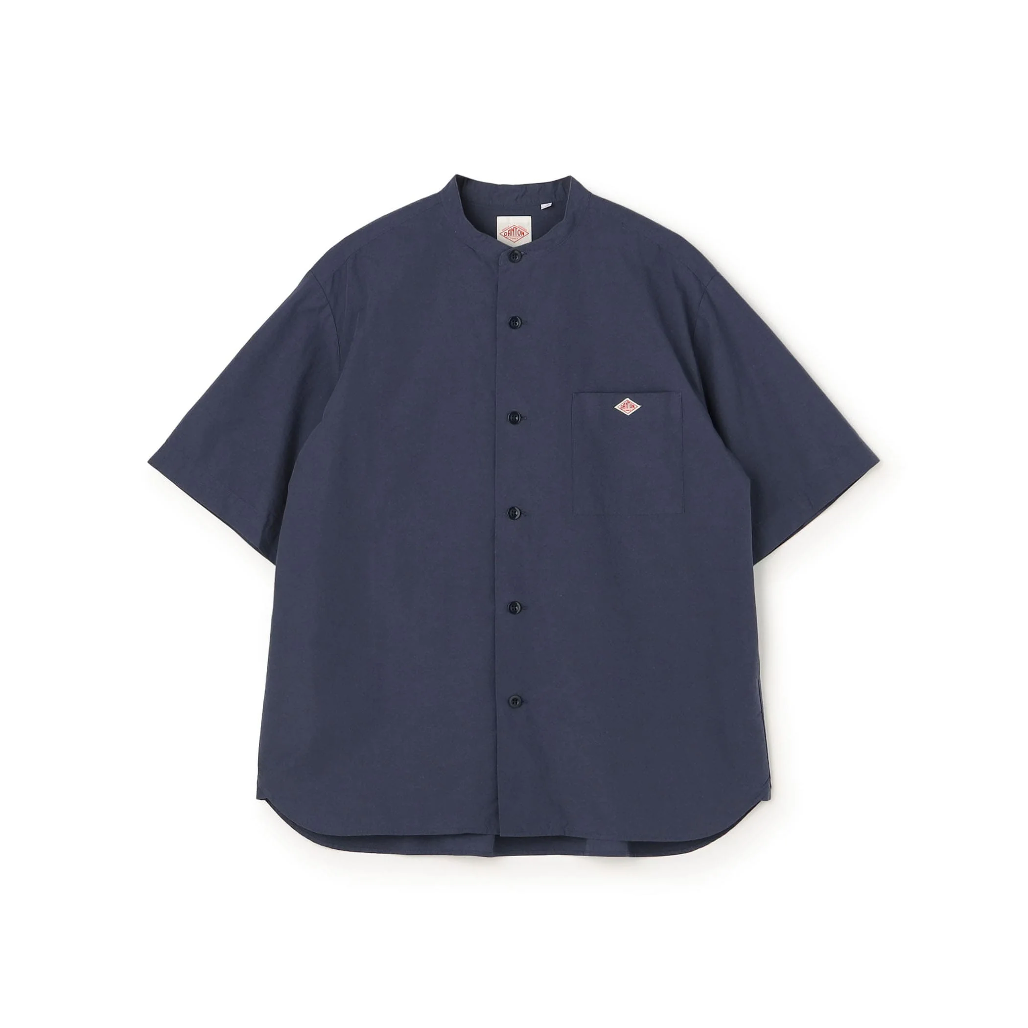 Men's Cotton Linen Short Sleeve Band Collar Shirt - Image 13