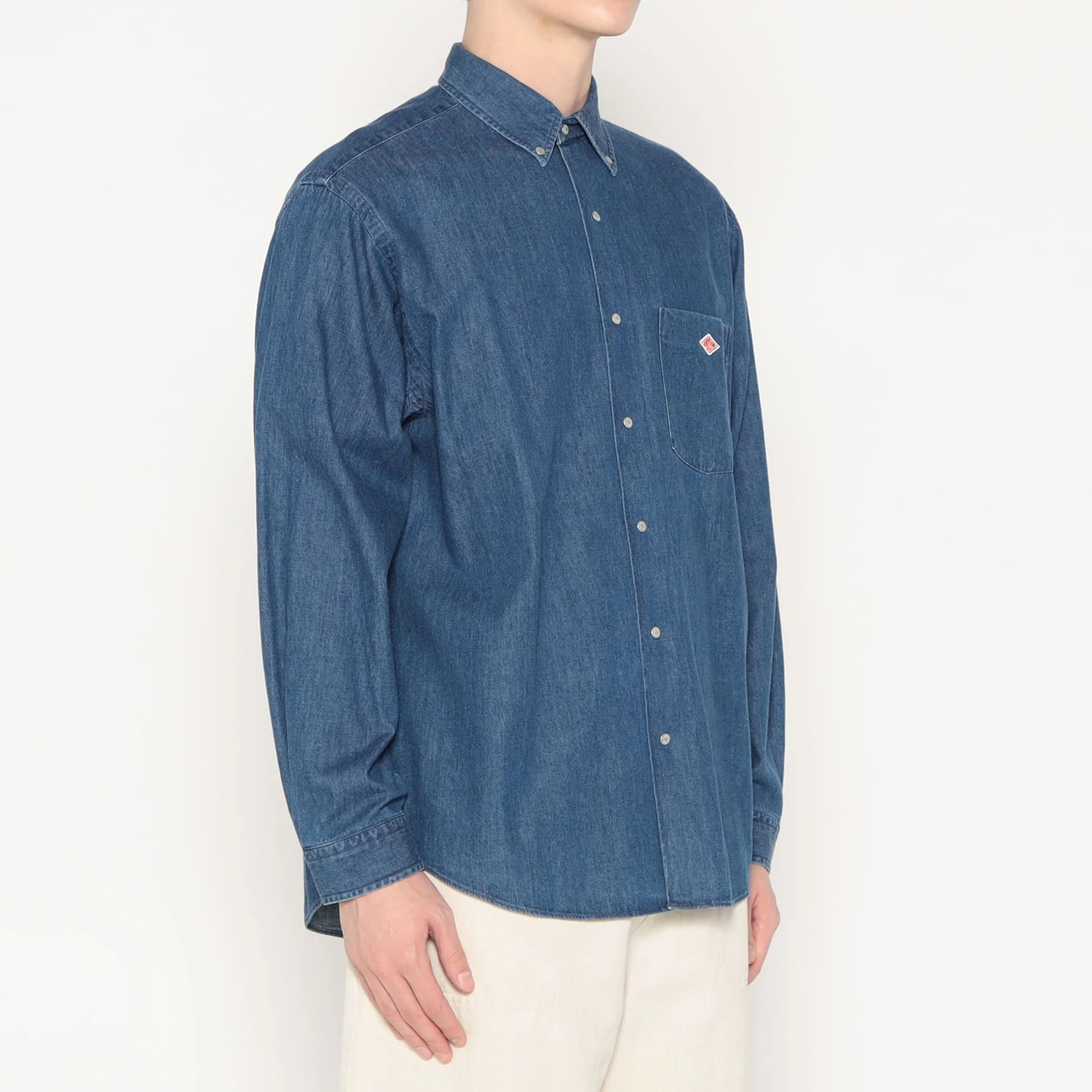 Men's Denim Dungaree Button-Down Shirt - Image 3