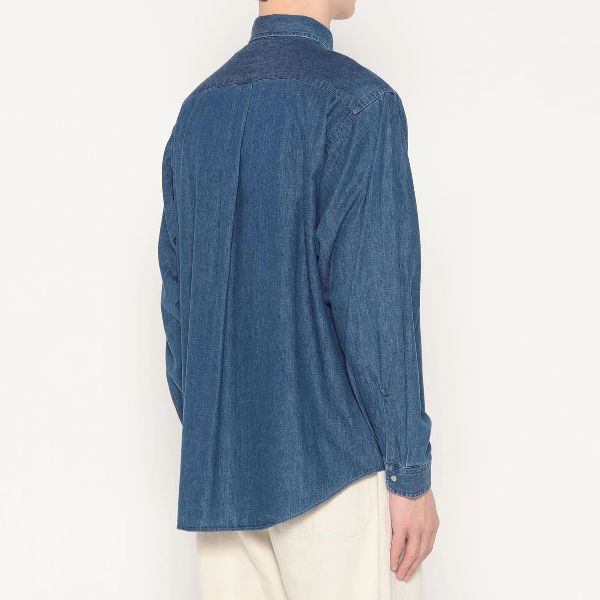 Men's Denim Dungaree Button-Down Shirt - Image 5