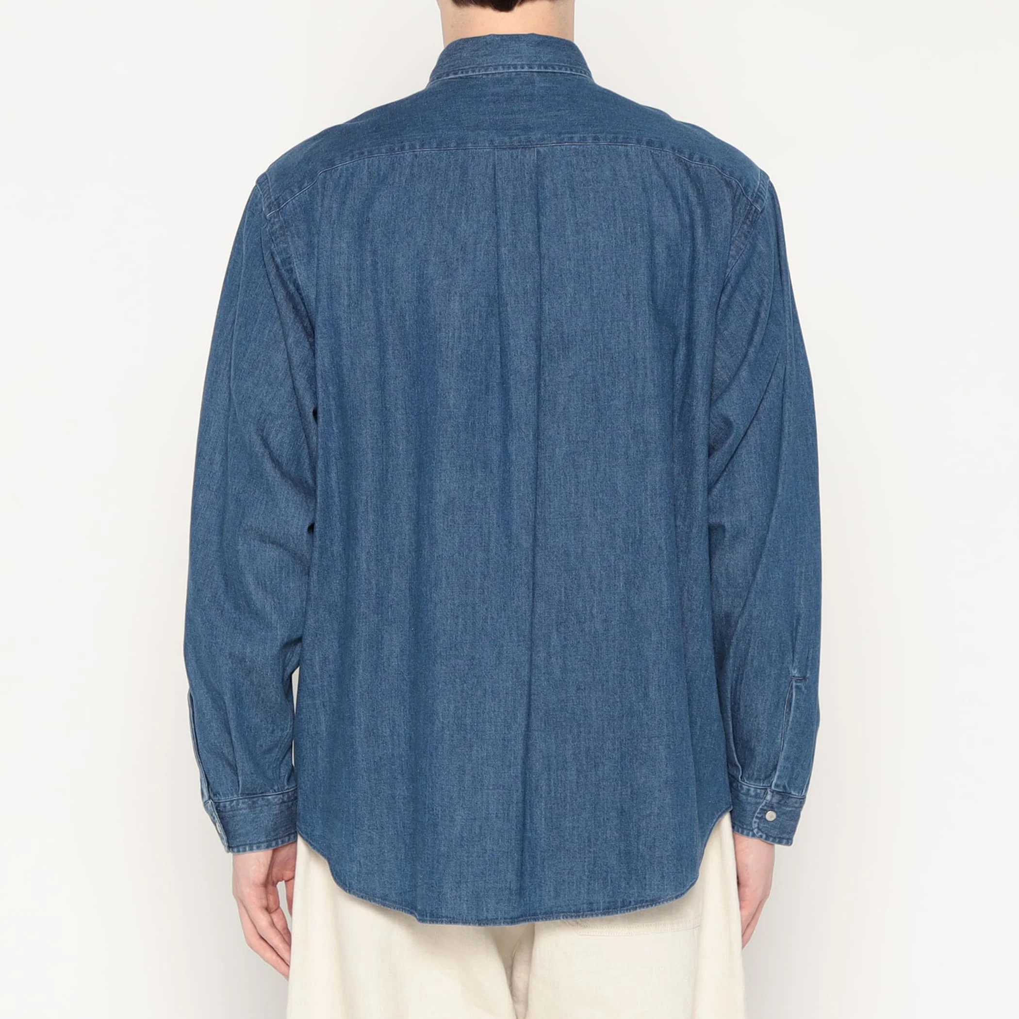 Men's Denim Dungaree Button-Down Shirt - Image 6