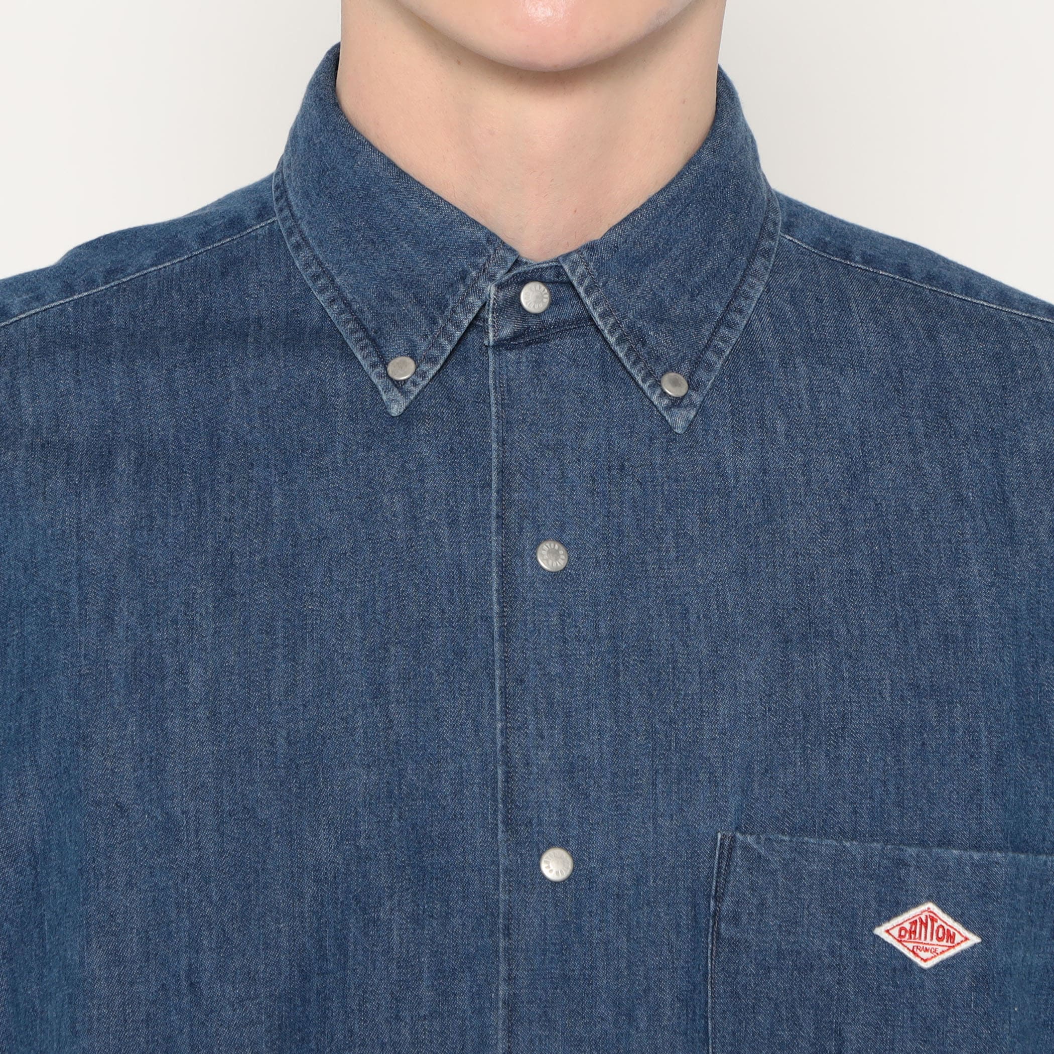 Men's Denim Dungaree Button-Down Shirt - Image 7