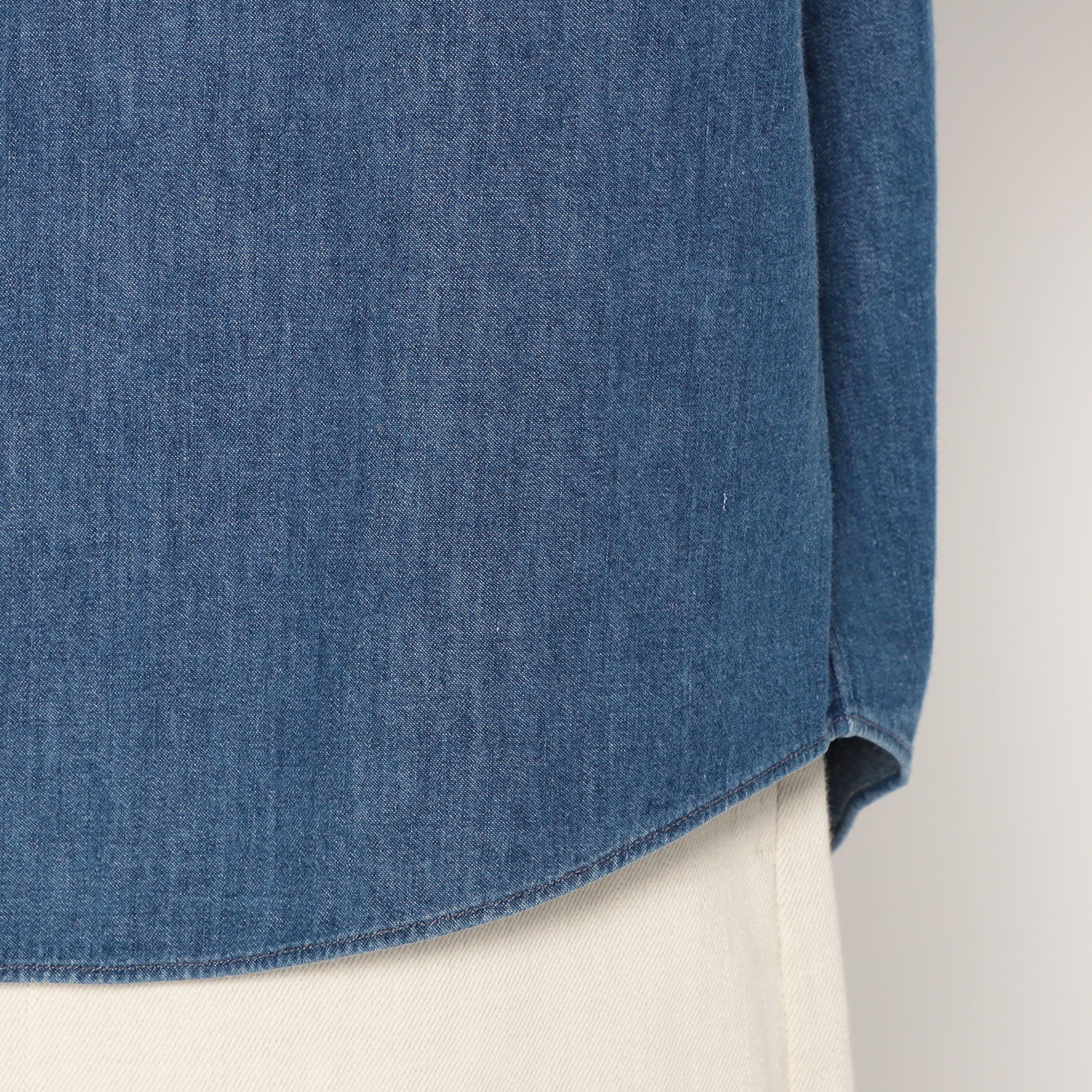 Men's Denim Dungaree Button-Down Shirt - Image 9