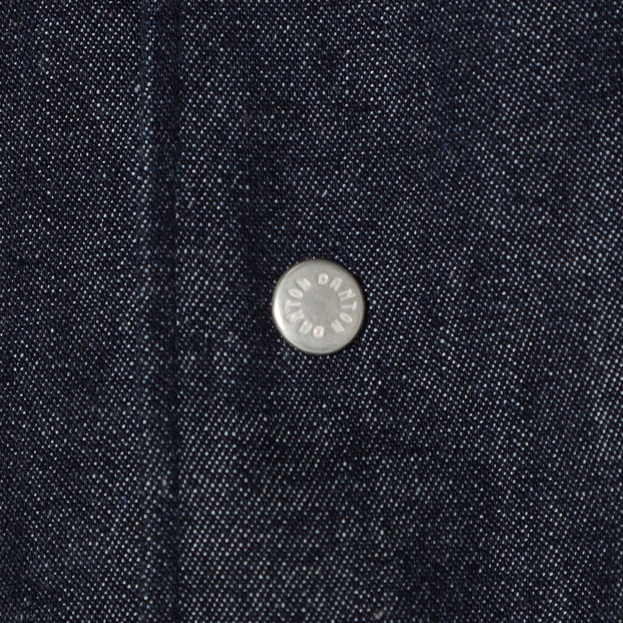 Men's Denim Dungaree Short Sleeve Button-Down Shirt - Image 11