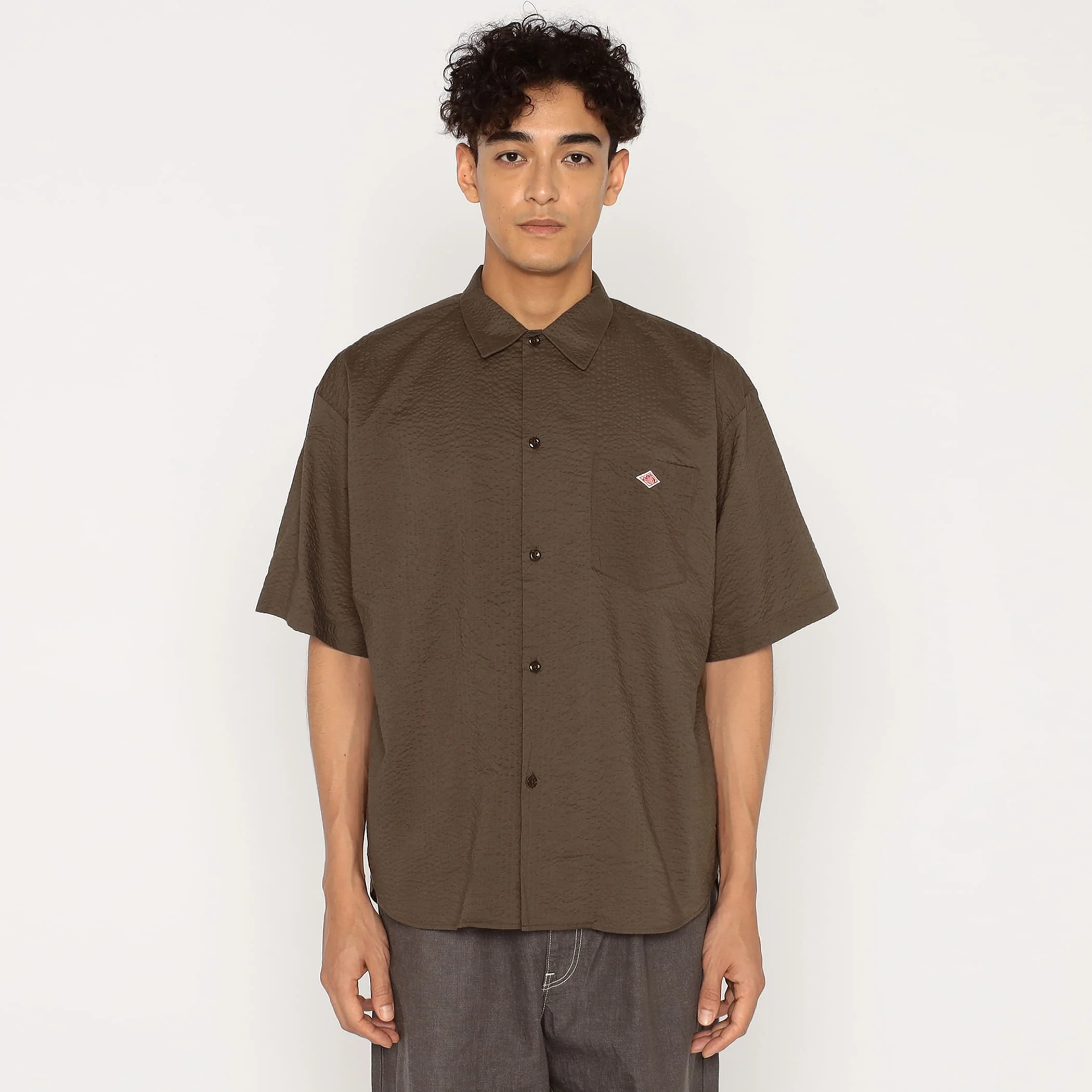 Men's Seersucker Short Sleeve Work Shirt - Image 19