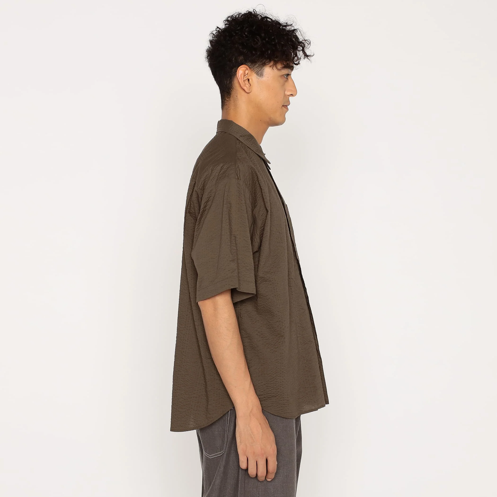 Men's Seersucker Short Sleeve Work Shirt - Image 5