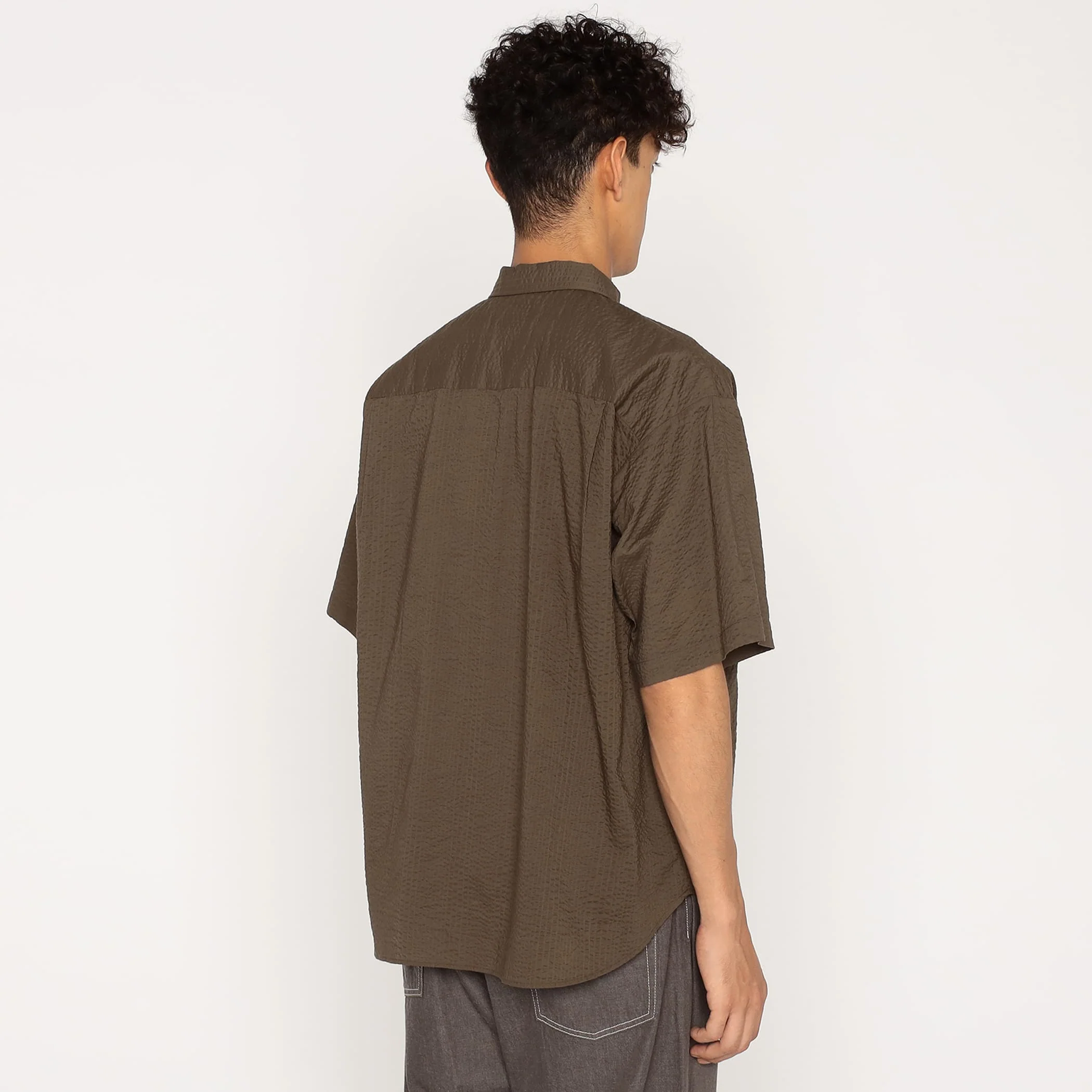 Men's Seersucker Short Sleeve Work Shirt - Image 6