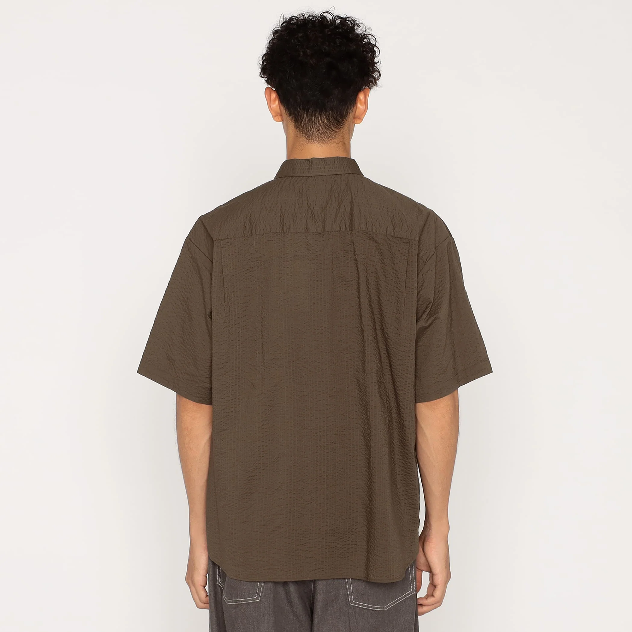 Men's Seersucker Short Sleeve Work Shirt - Image 7