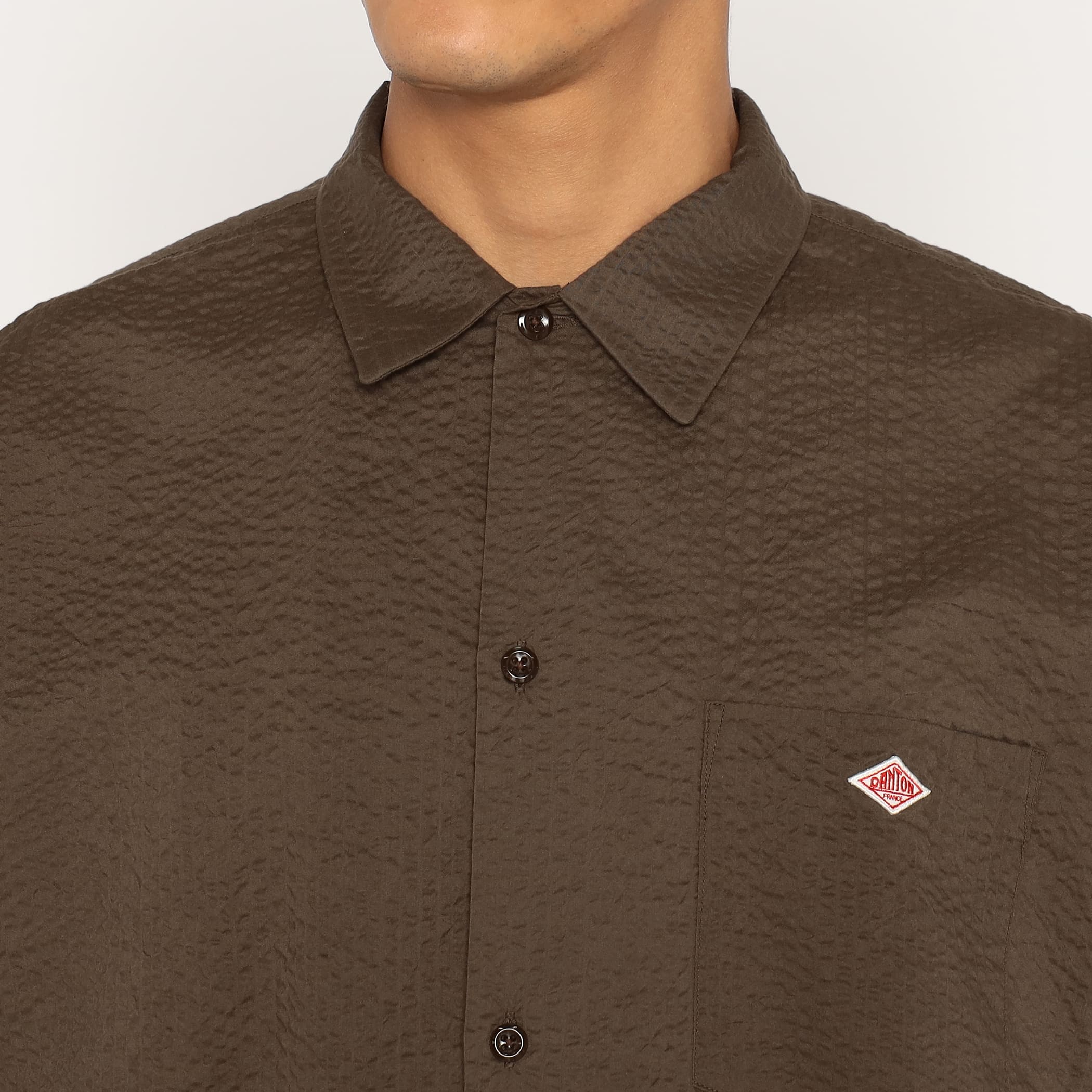 Men's Seersucker Short Sleeve Work Shirt - Image 8