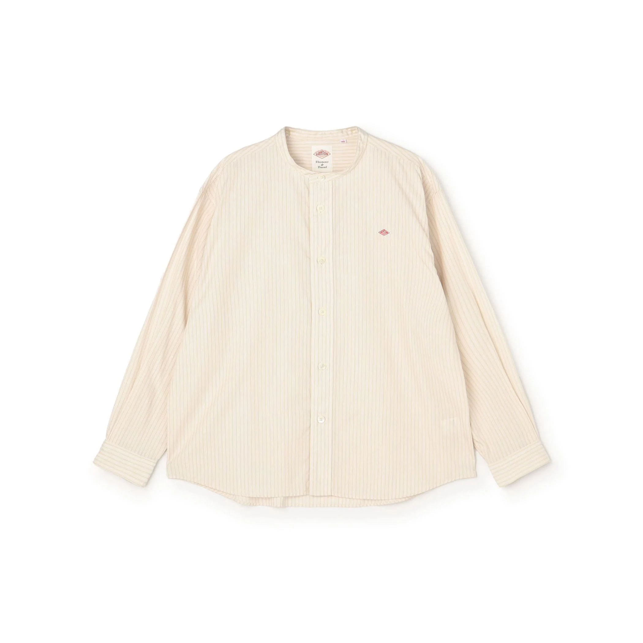 Men's Cotton Poplin Band Collar Shirt - Image 18