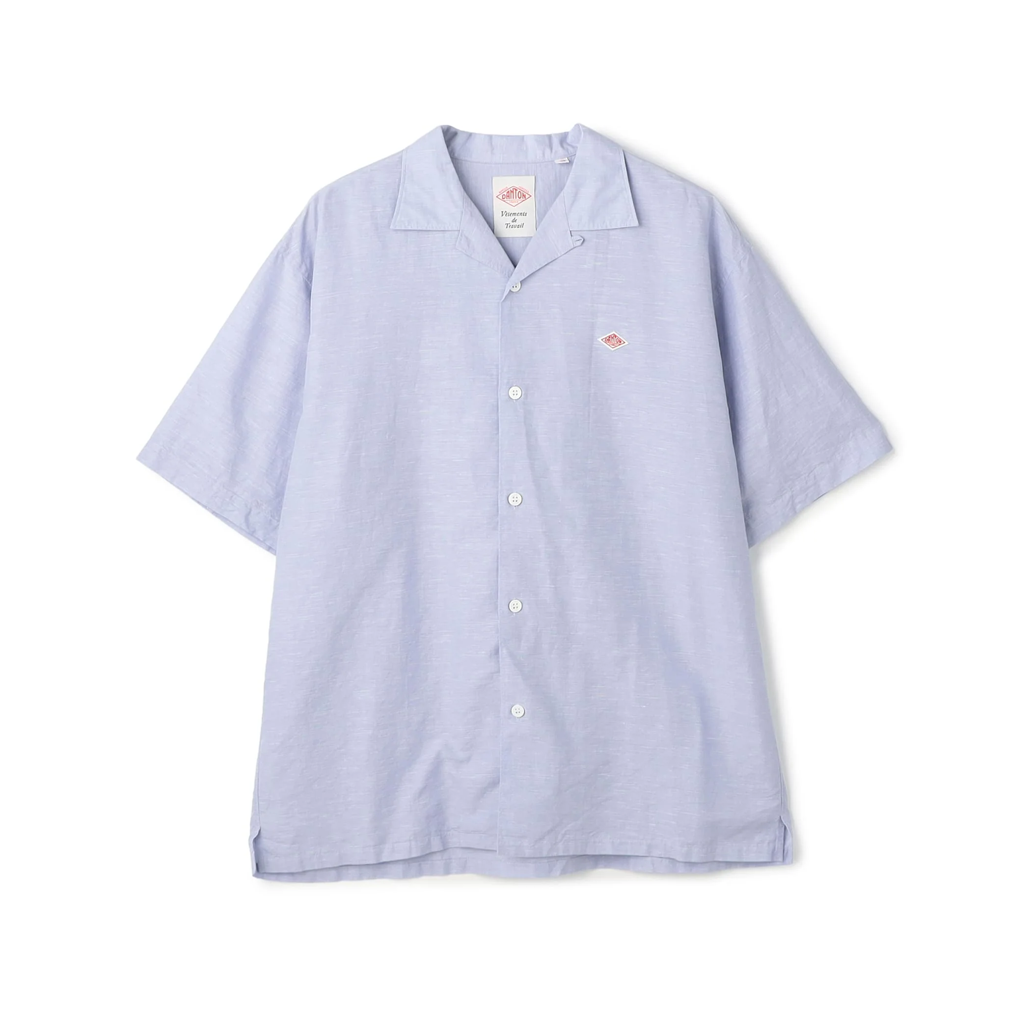 Men's Cotton Linen Slub Open-Collar Shirt - Image 13