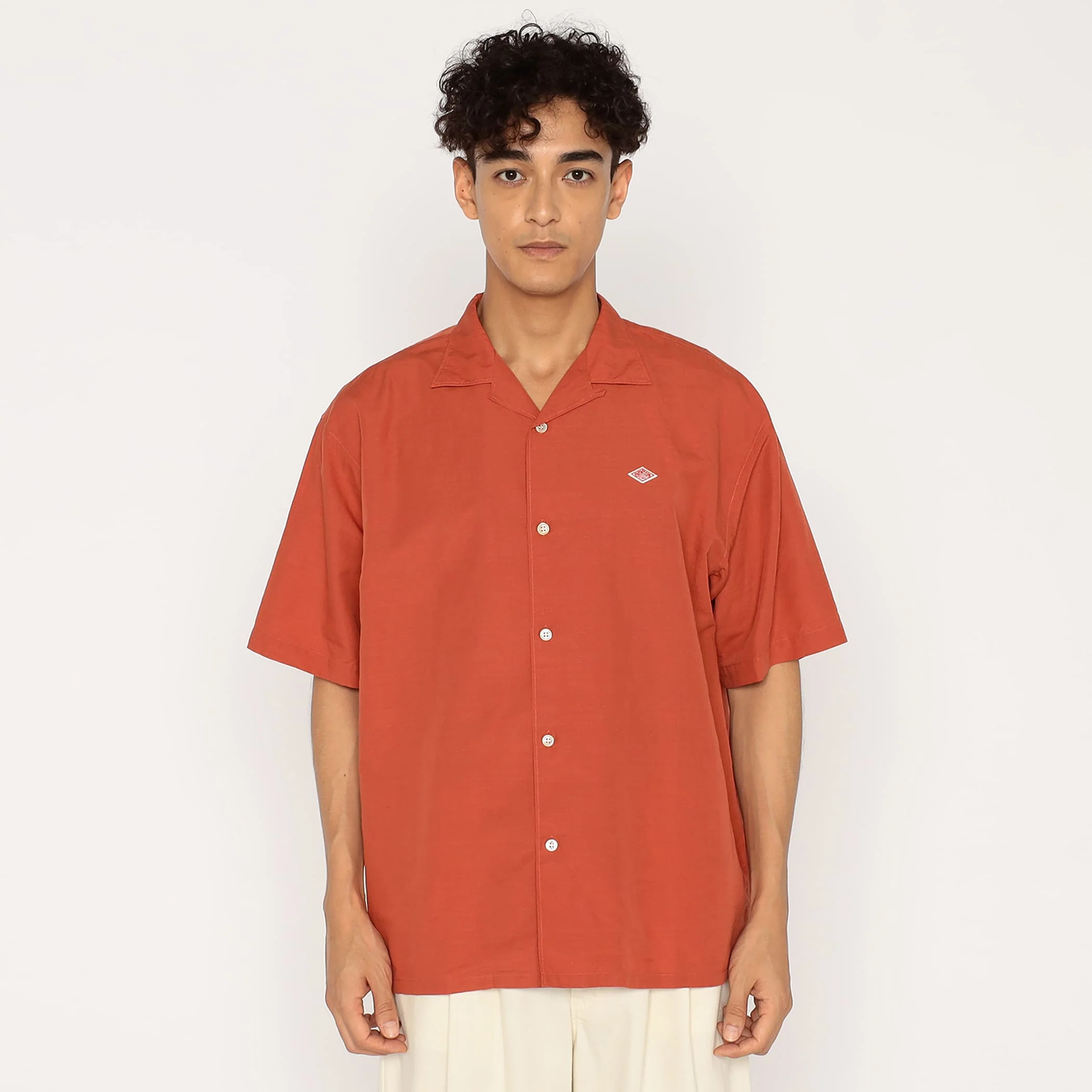 Men's Cotton Linen Slub Open-Collar Shirt - Image 15