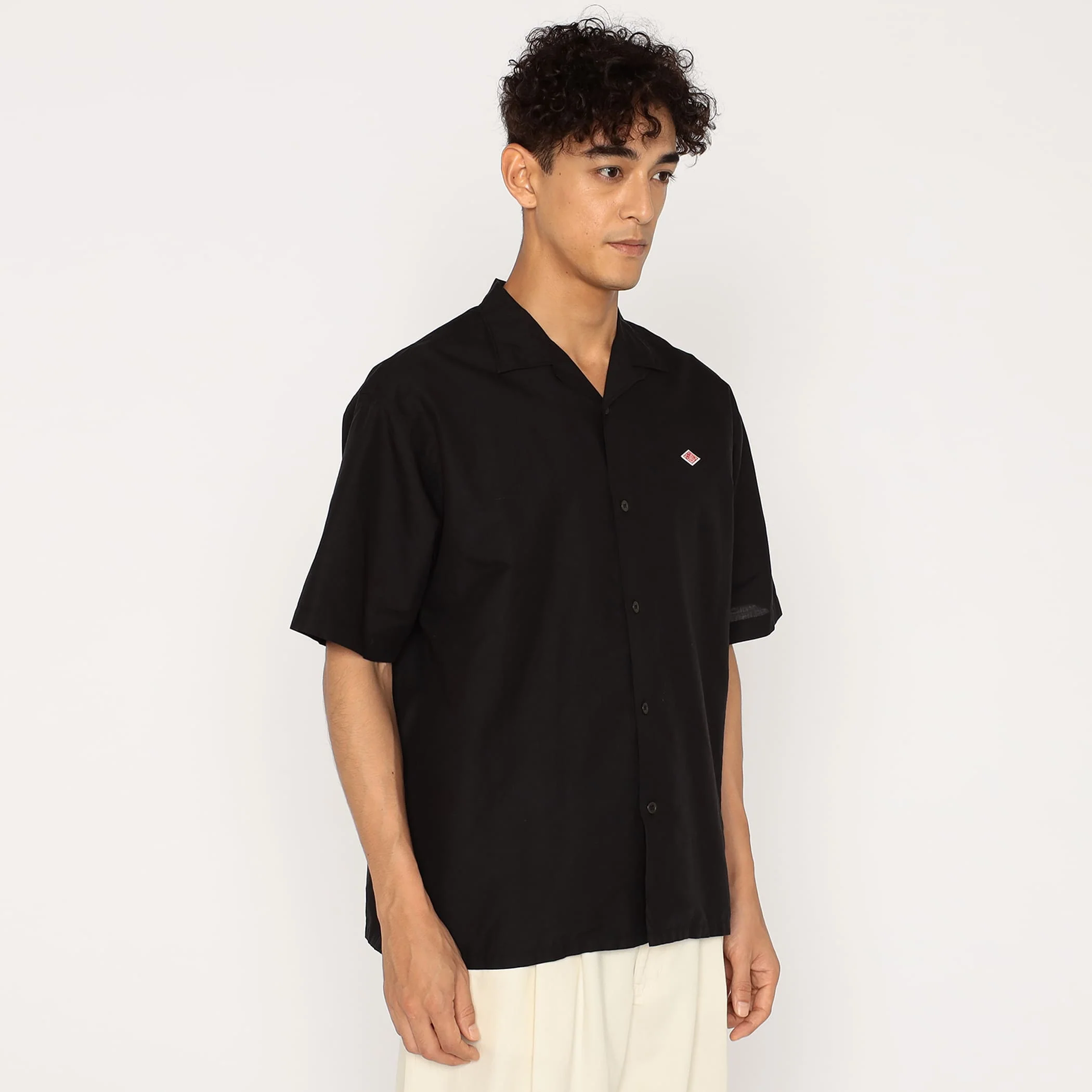 Men's Cotton Linen Slub Open-Collar Shirt - Image 2