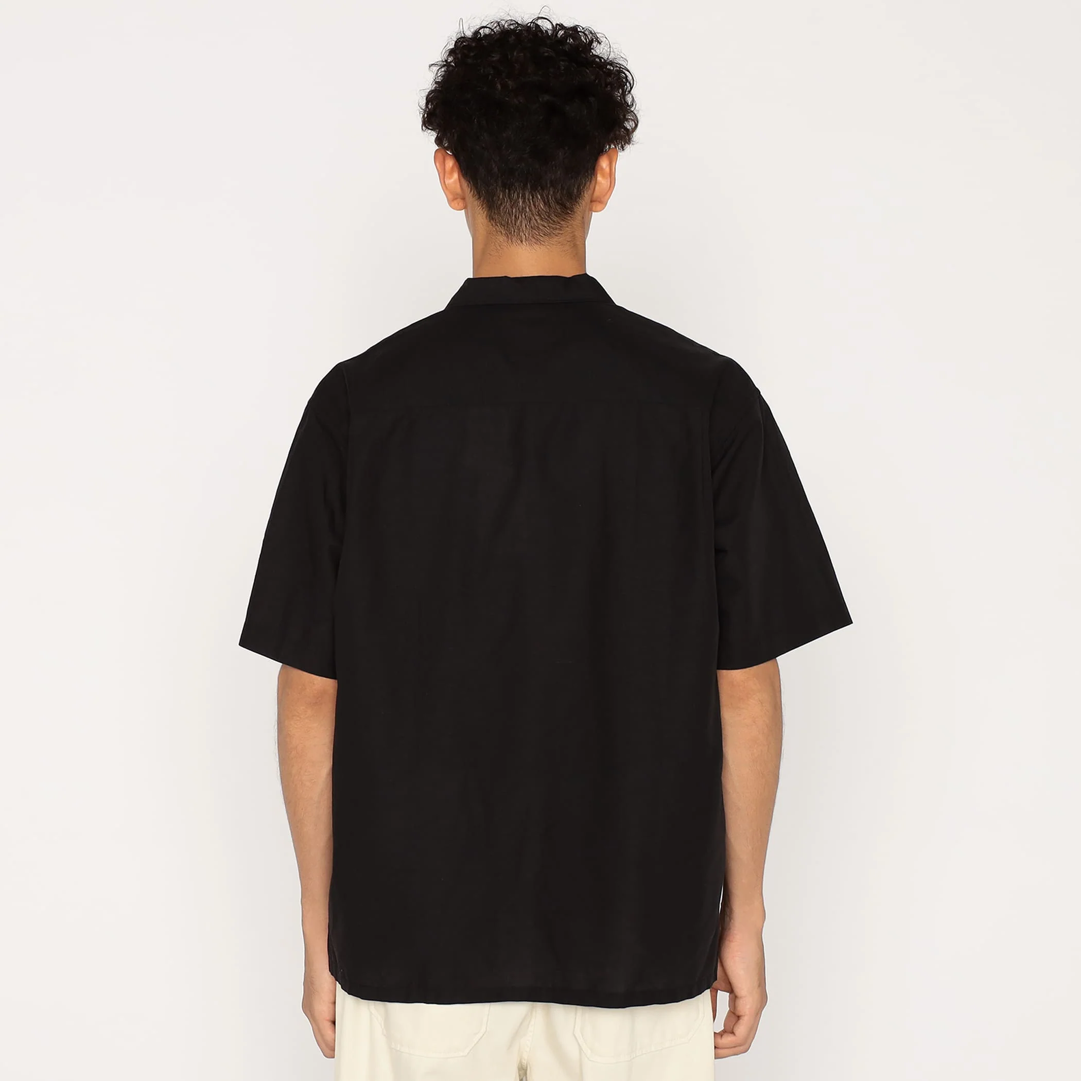Men's Cotton Linen Slub Open-Collar Shirt - Image 5