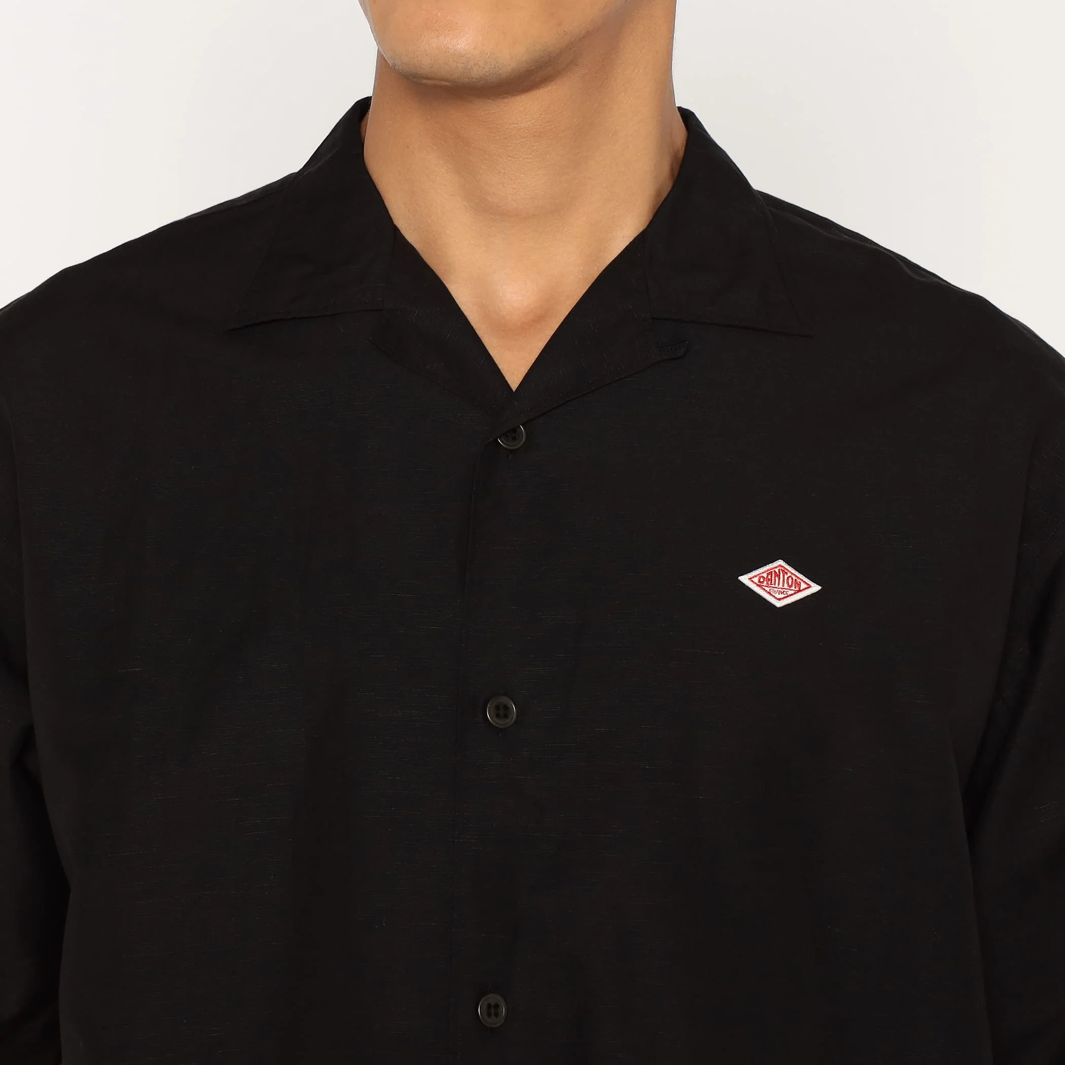 Men's Cotton Linen Slub Open-Collar Shirt - Image 6