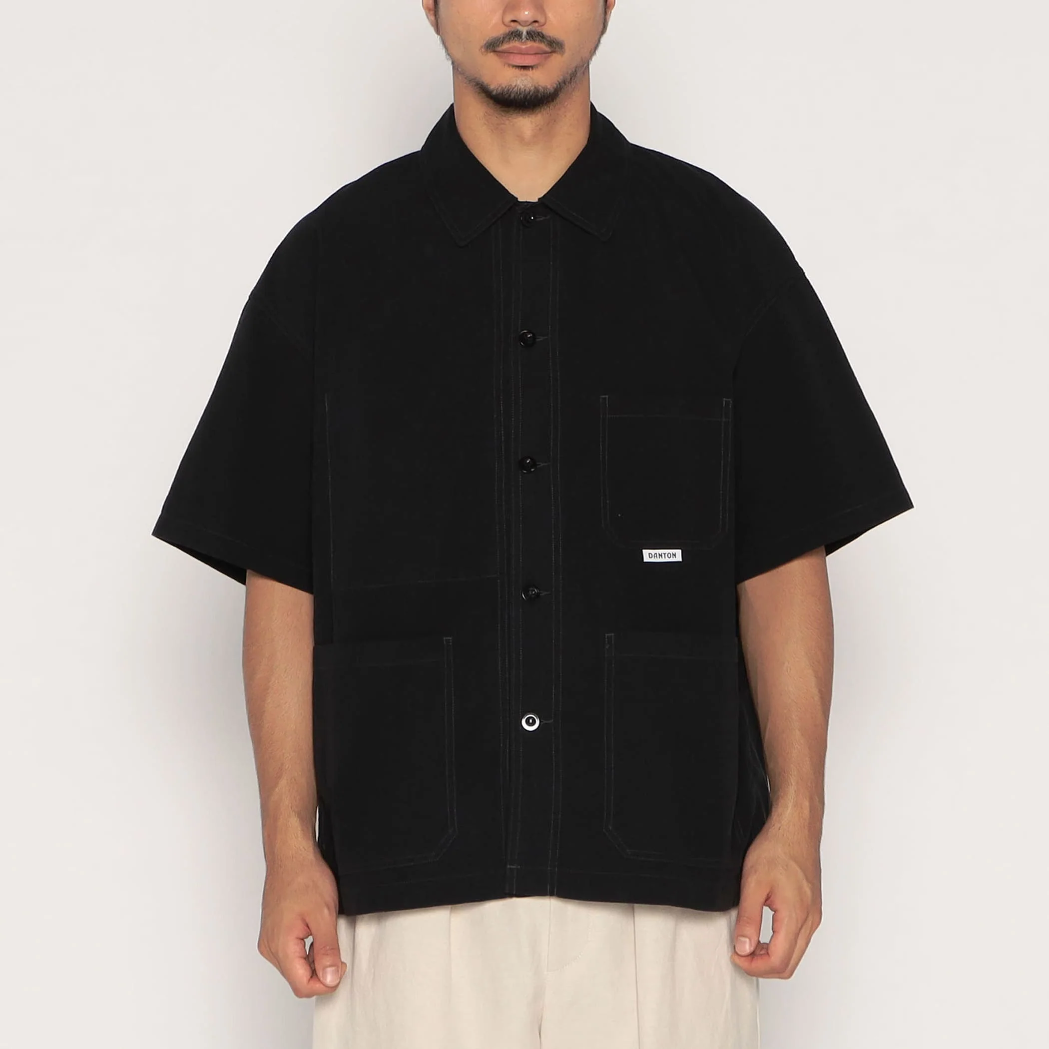 Men's Organic Cotton Washer Short Sleeve Coverall Shirt - Image 16