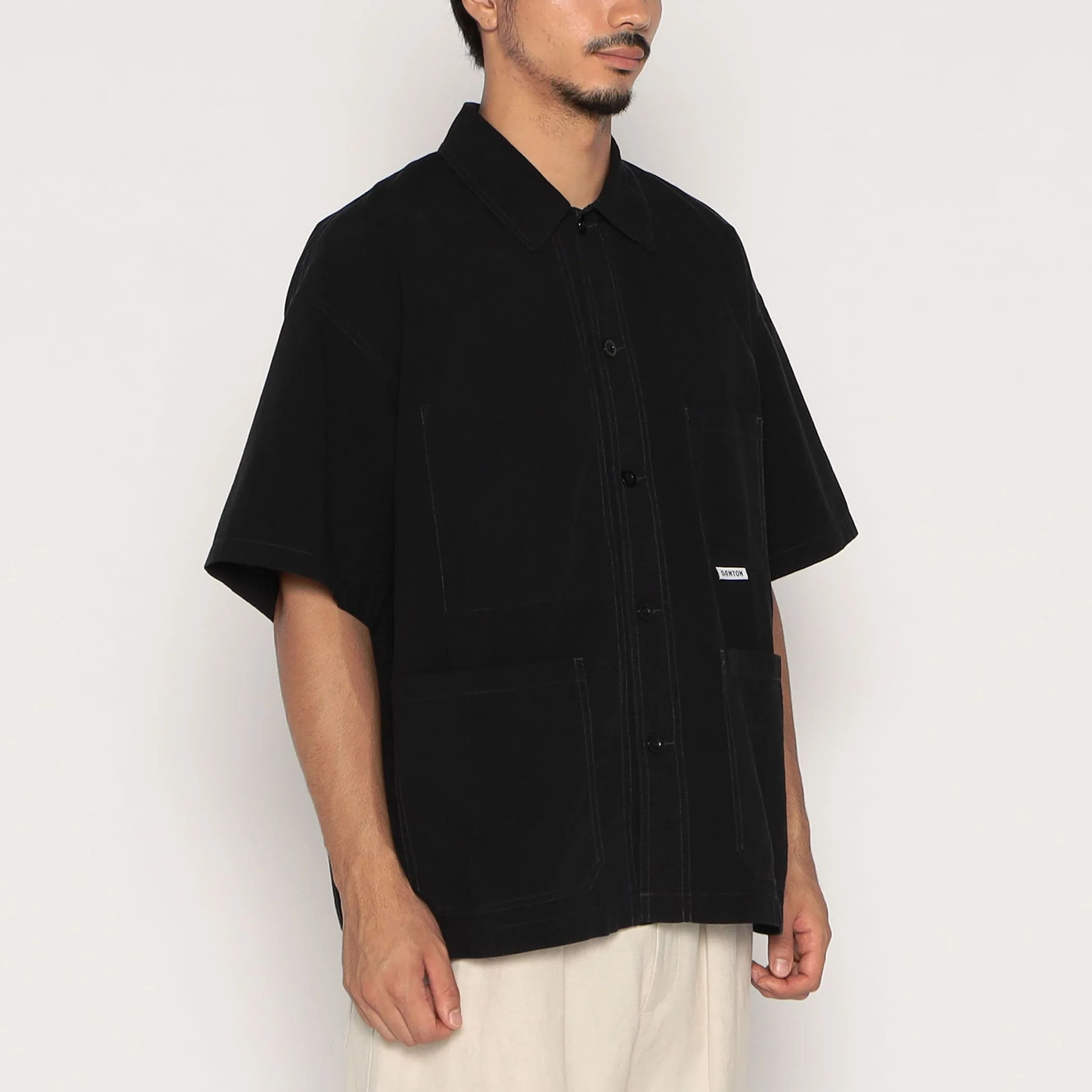 Men's Organic Cotton Washer Short Sleeve Coverall Shirt - Image 3