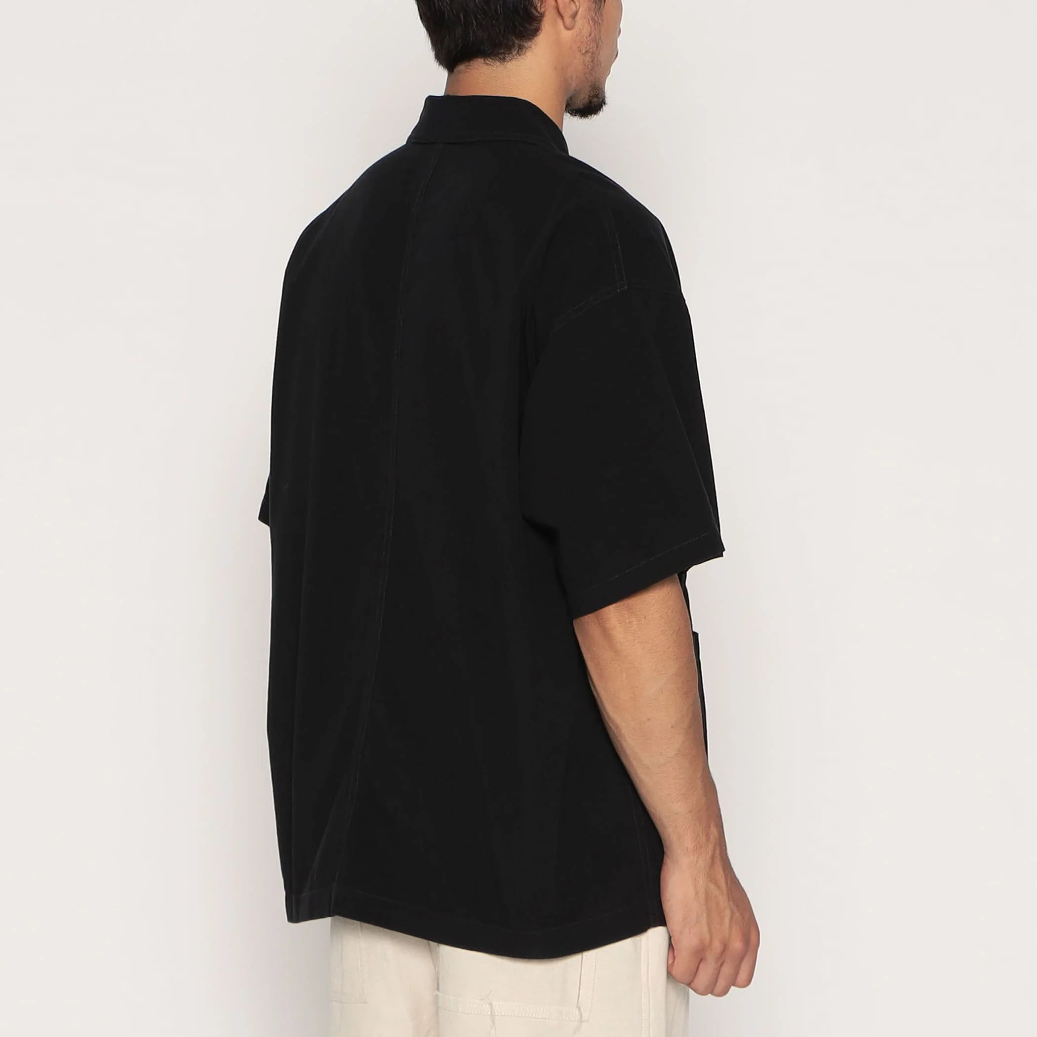 Men's Organic Cotton Washer Short Sleeve Coverall Shirt - Image 5