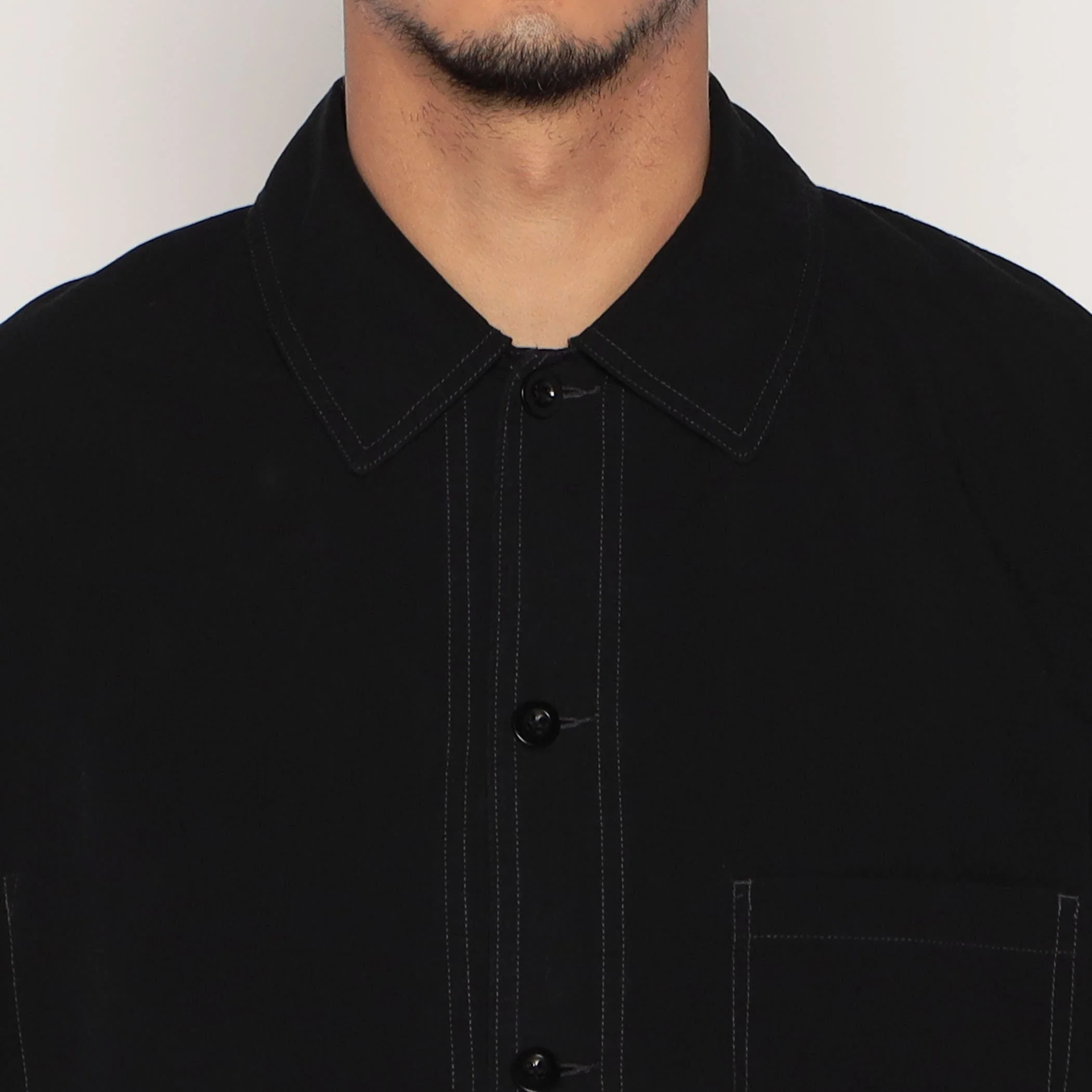 Men's Organic Cotton Washer Short Sleeve Coverall Shirt - Image 7