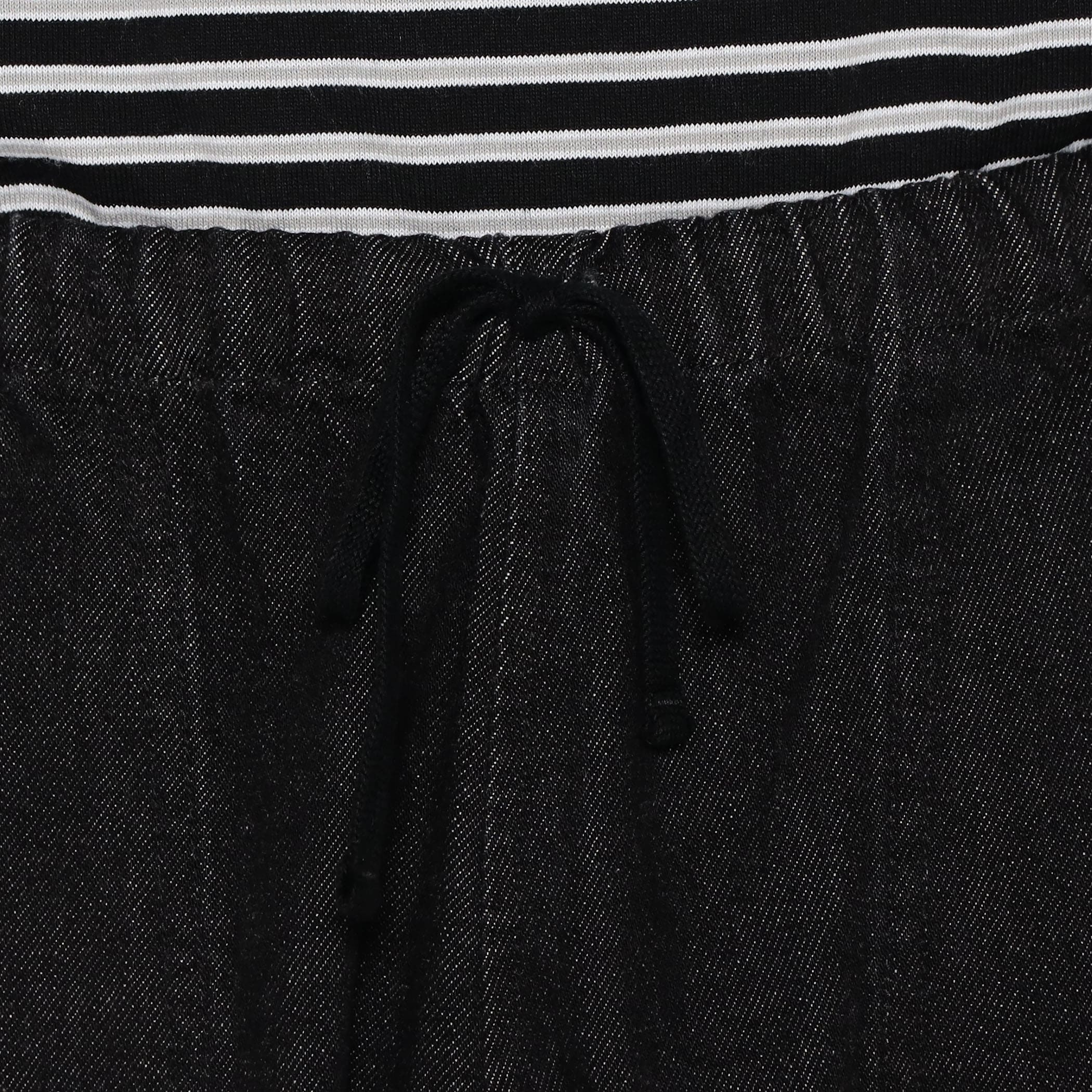 Men's Black Denim Easy Pants - Image 10